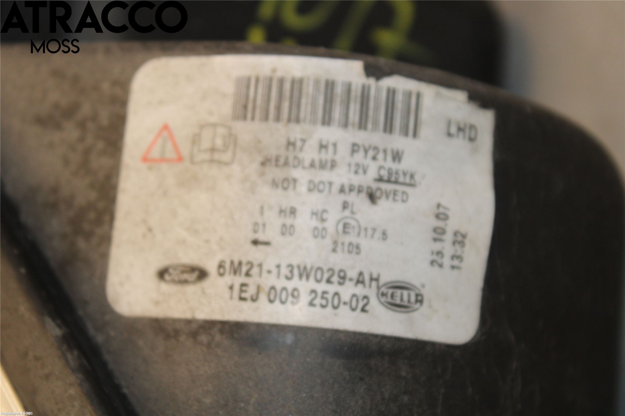 Ford S-MAX 06-15 Frontlykt Høyre