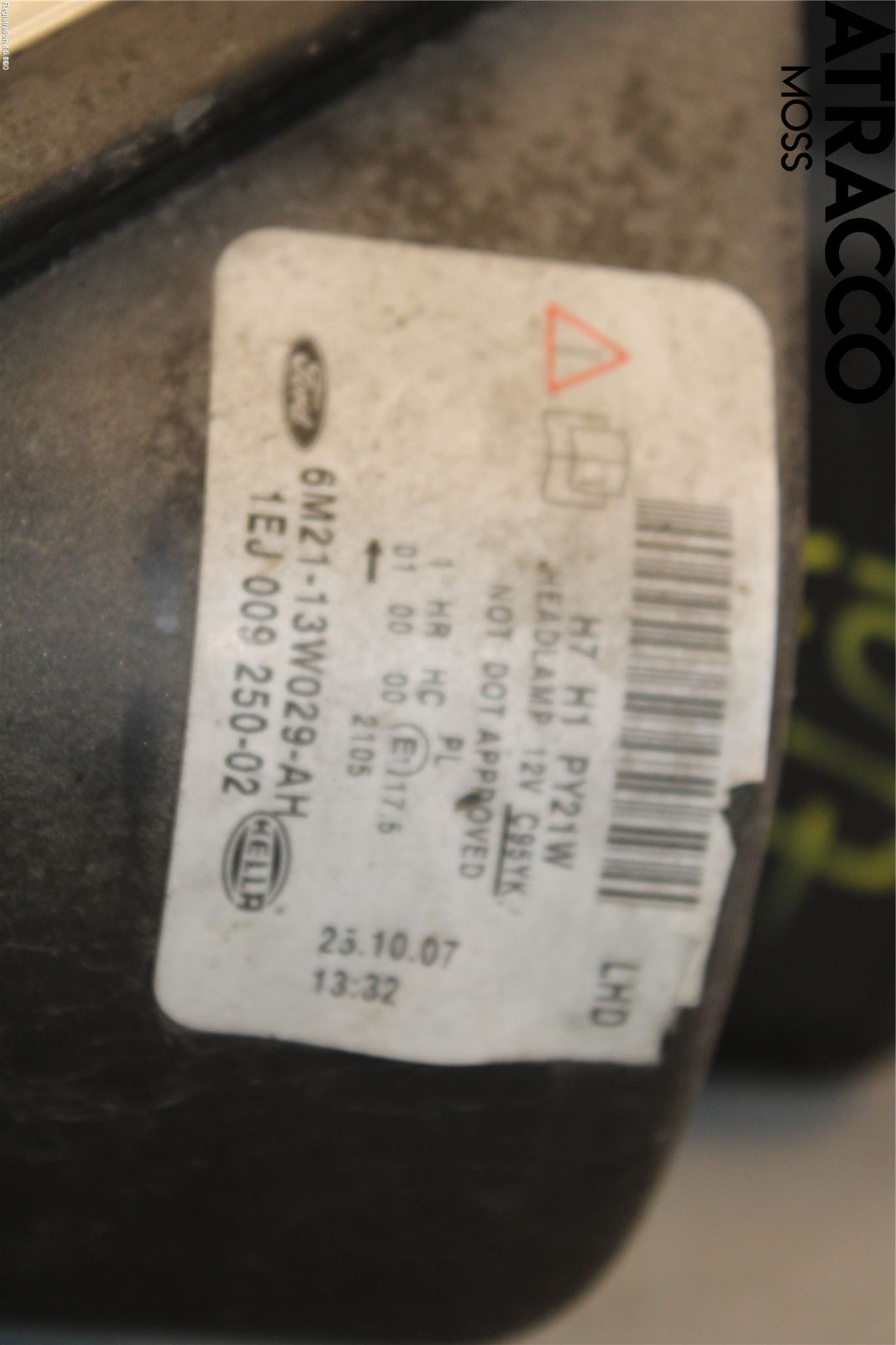 Ford S-MAX 06-15 Frontlykt Høyre