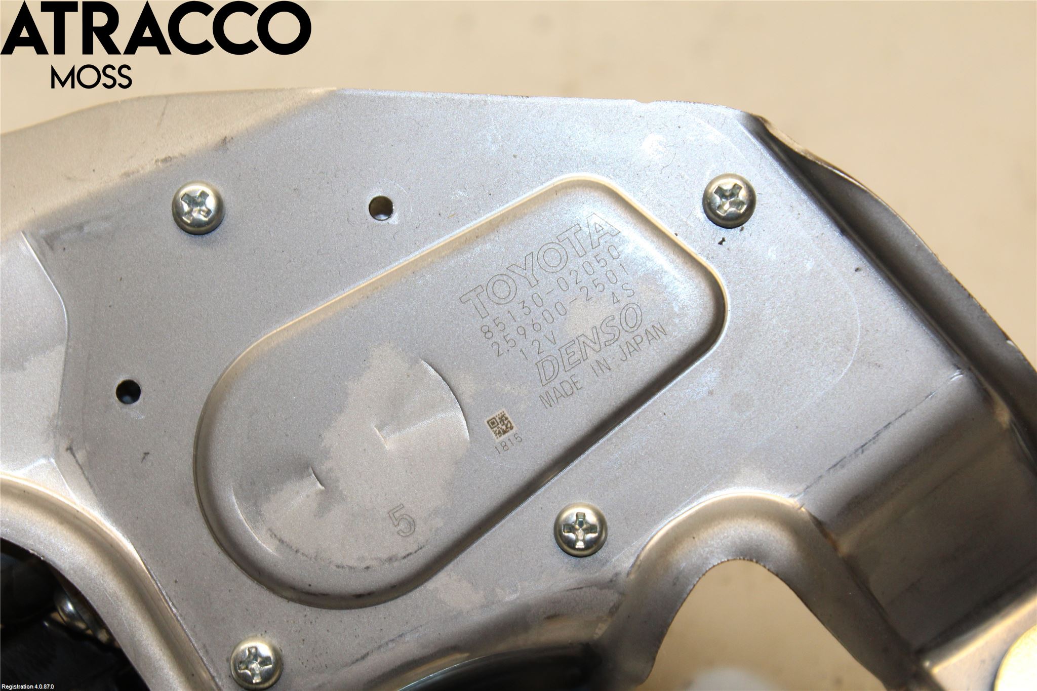 Toyota AURIS 13-19 Viskermotor Bakluke