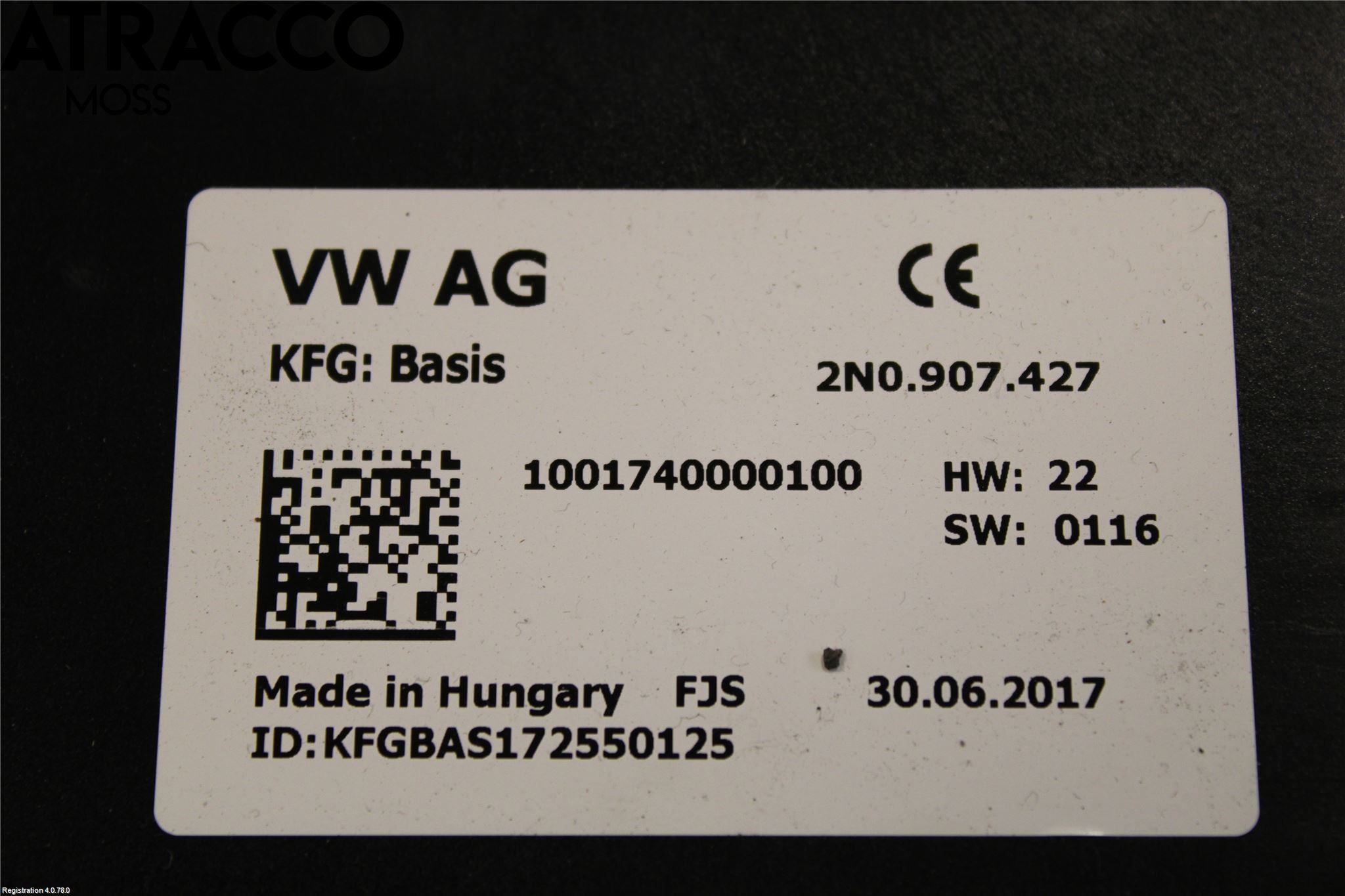 Volkswagen VW CRAFTER II / E-CRAFTER 17- Styreenhet Øvrig