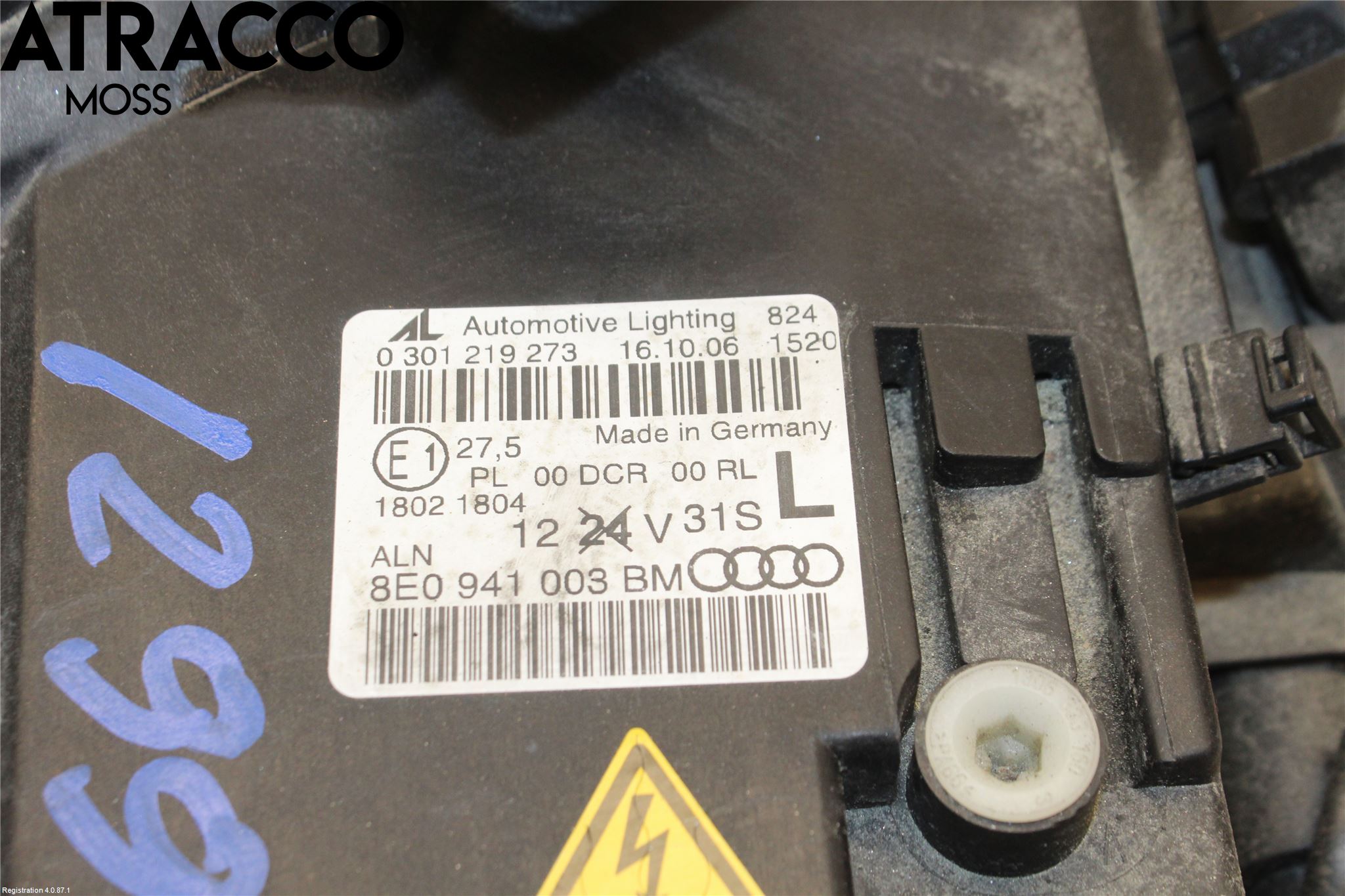 Audi A4/S4 05-07 Frontlykt Venstre