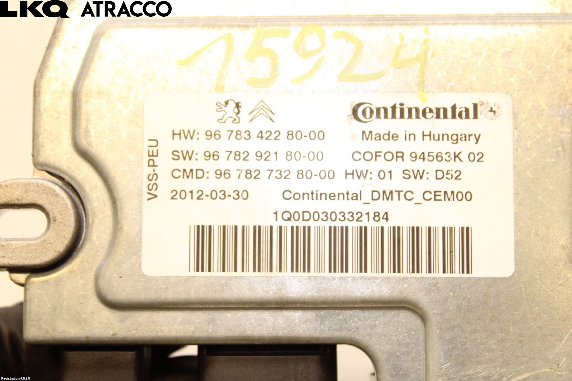 Citroen DS3 Styrenhet Start/Stopp