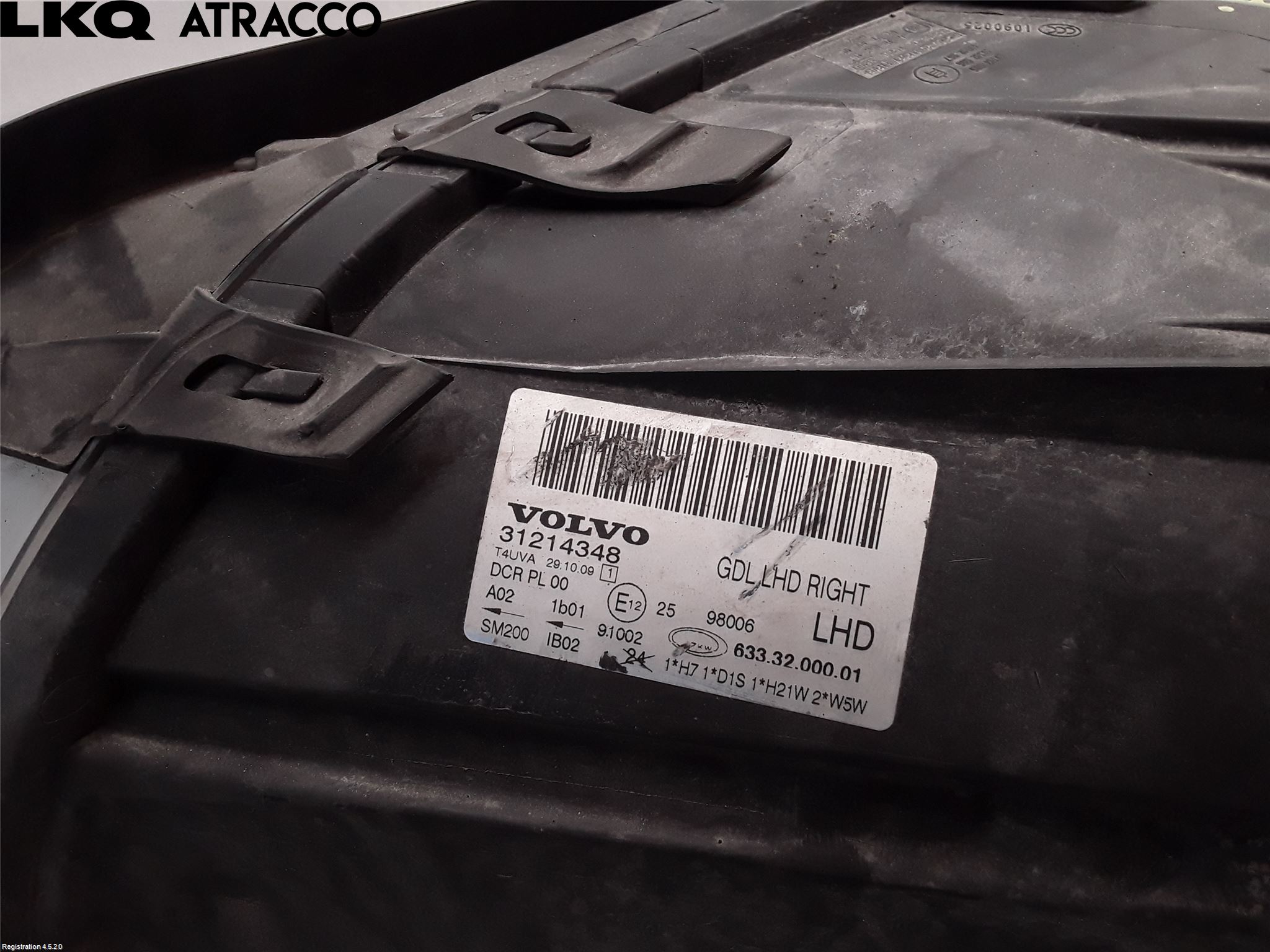 Volvo V70 08-13 Frontlykt Høyre