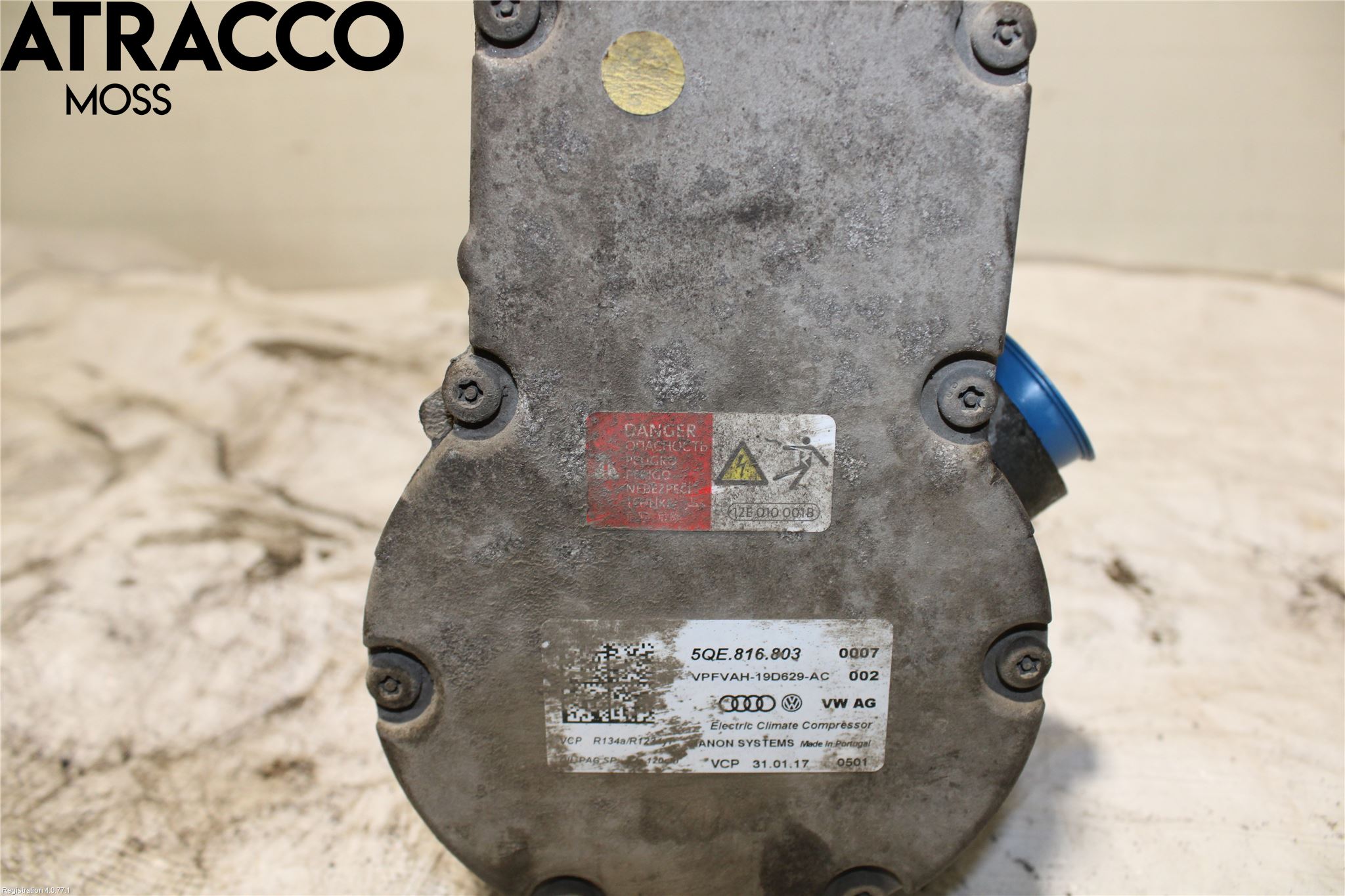 Volkswagen VW GOLF / E-GOLF VII 13-20 Varme Ac Kompressor