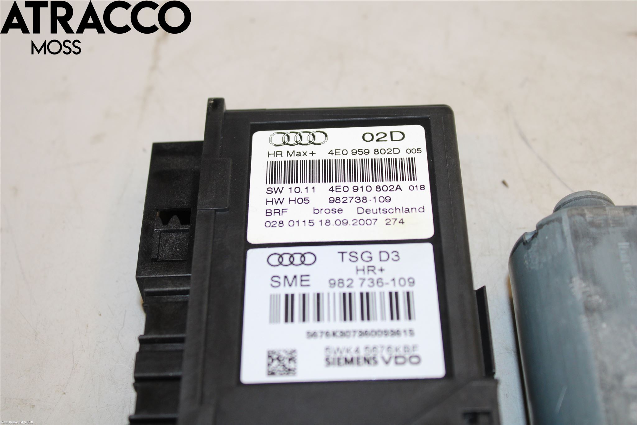 Audi A8/S8 4D 94-02 Vindusheismotor