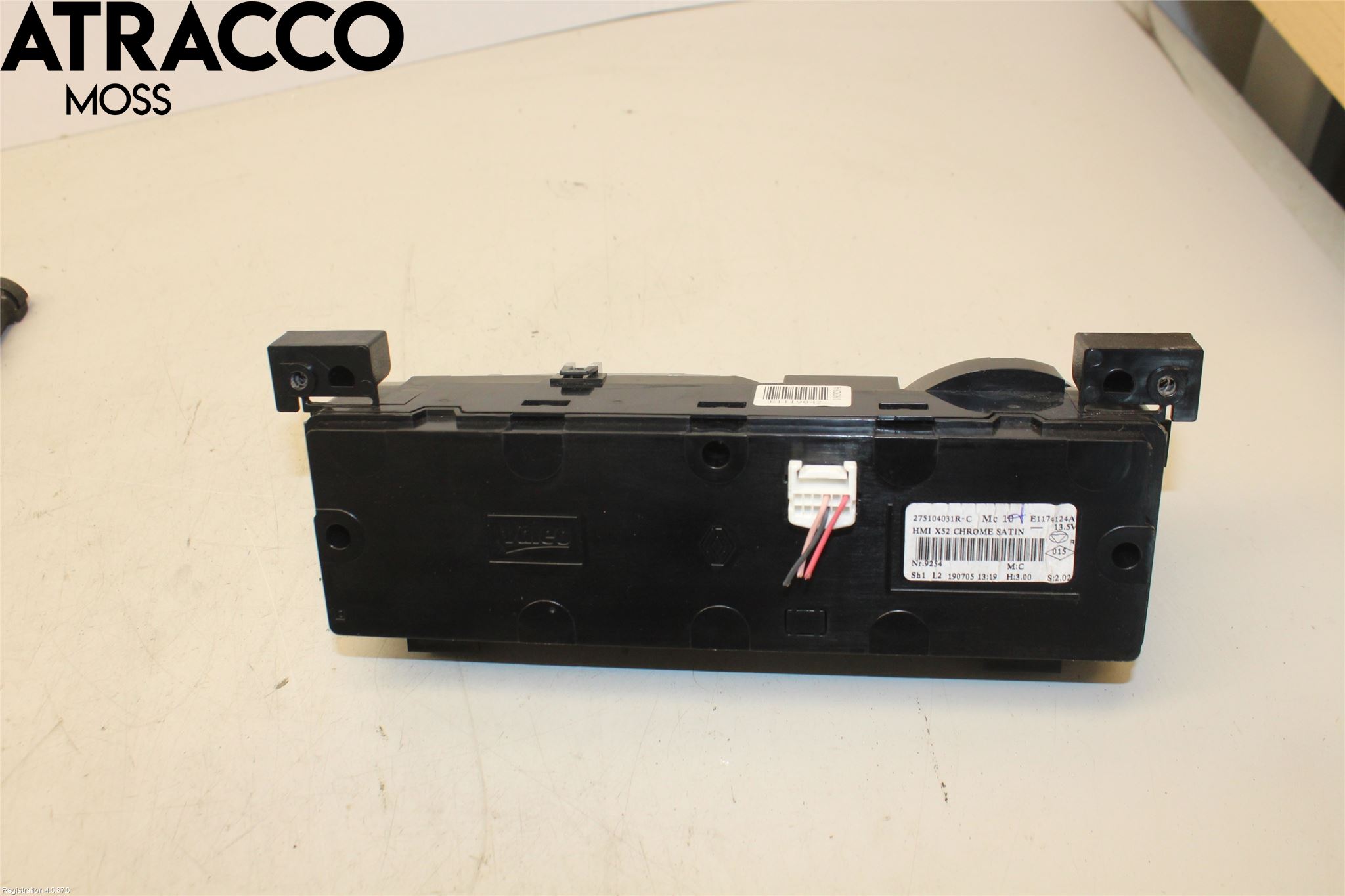 Renault TRAFIC/E-TECH 15- Varme Ac Betjening-Display