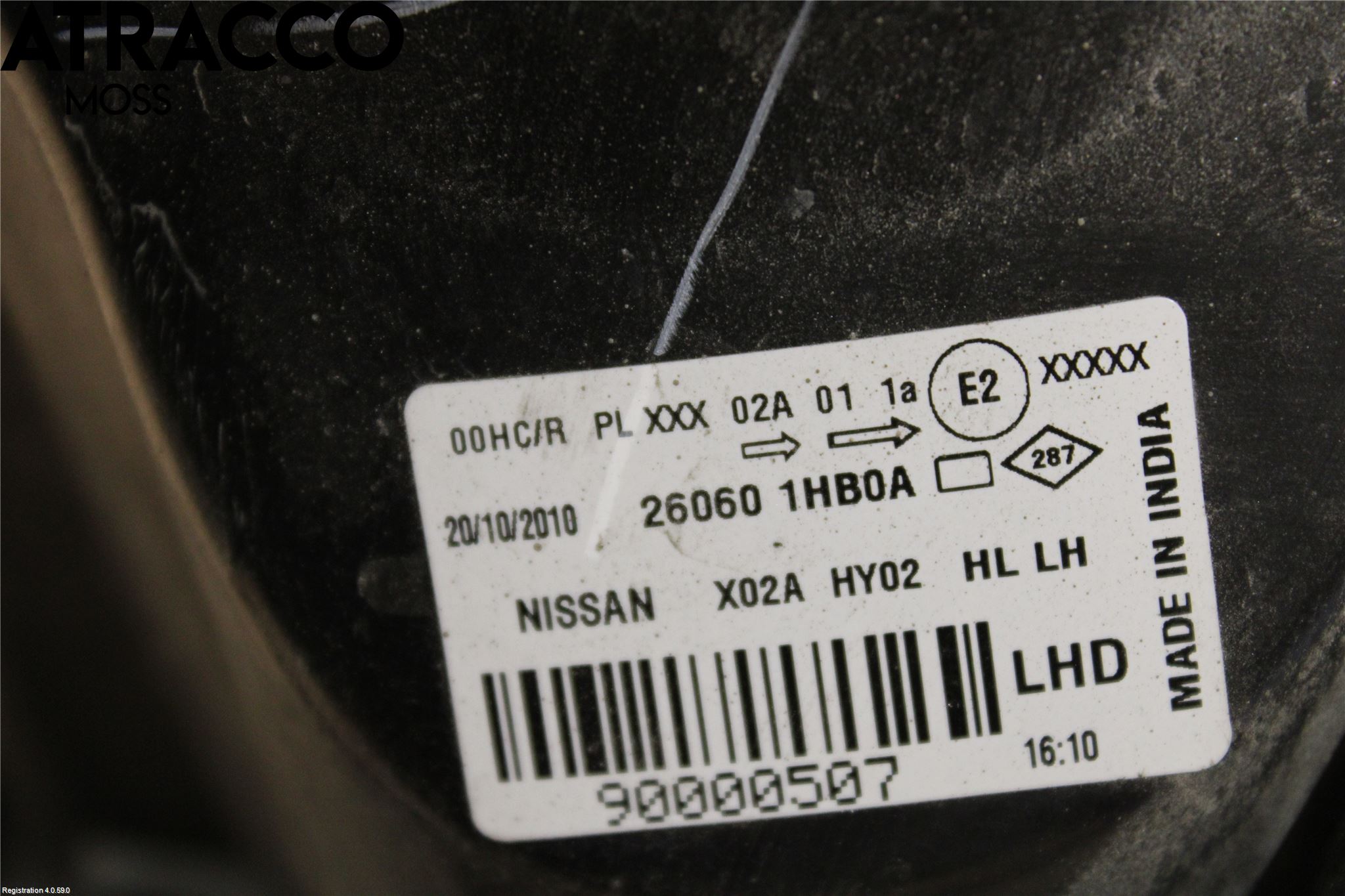 Nissan MICRA 11-16 Frontlykt Venstre