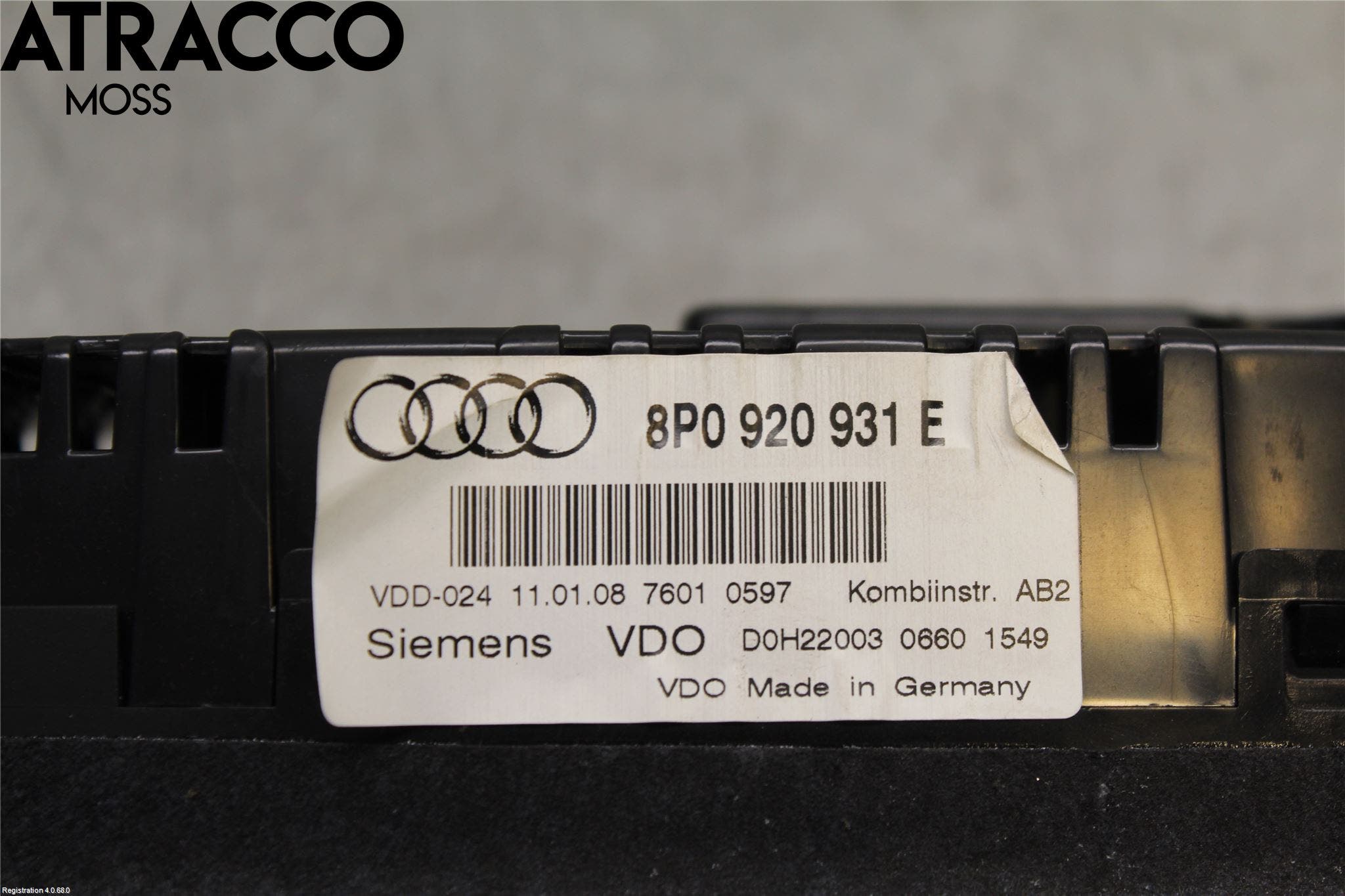 Audi A3/S3 05-13 Instr Kombinert
