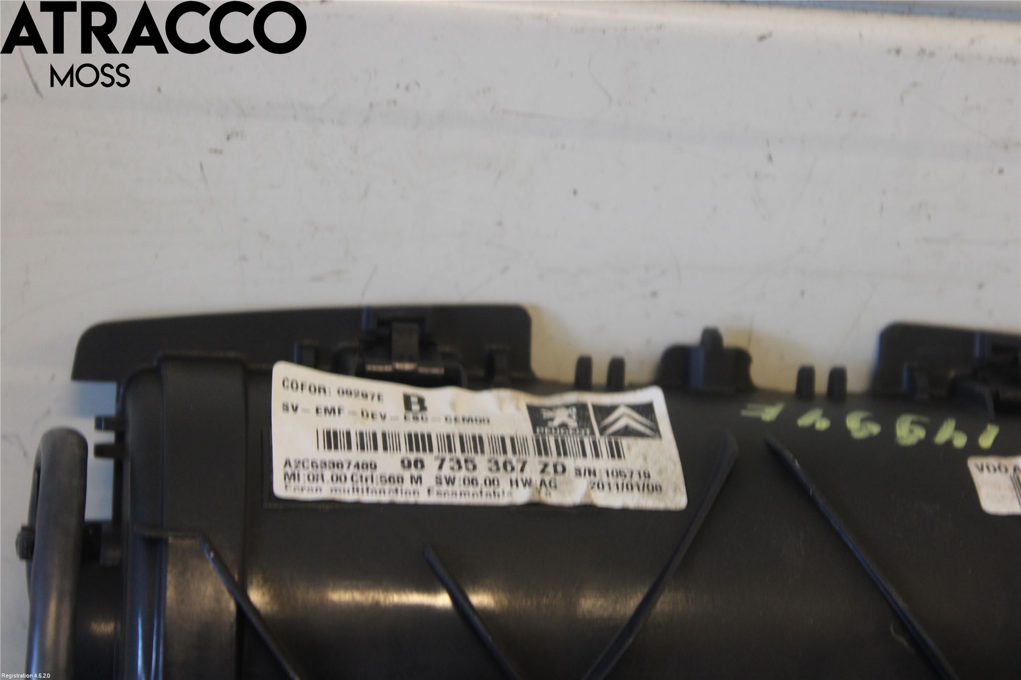 Peugeot 3008 09-16 Instr Skjerm Dvd-Gps-Ac-Tlf