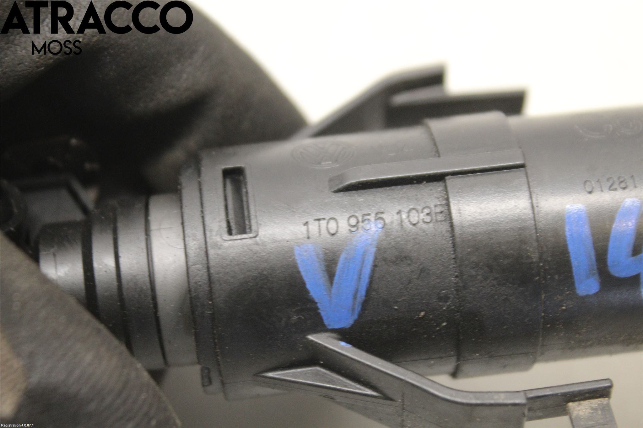 Volkswagen VW TOURAN 10-15 Spylerdyse Frontlykter