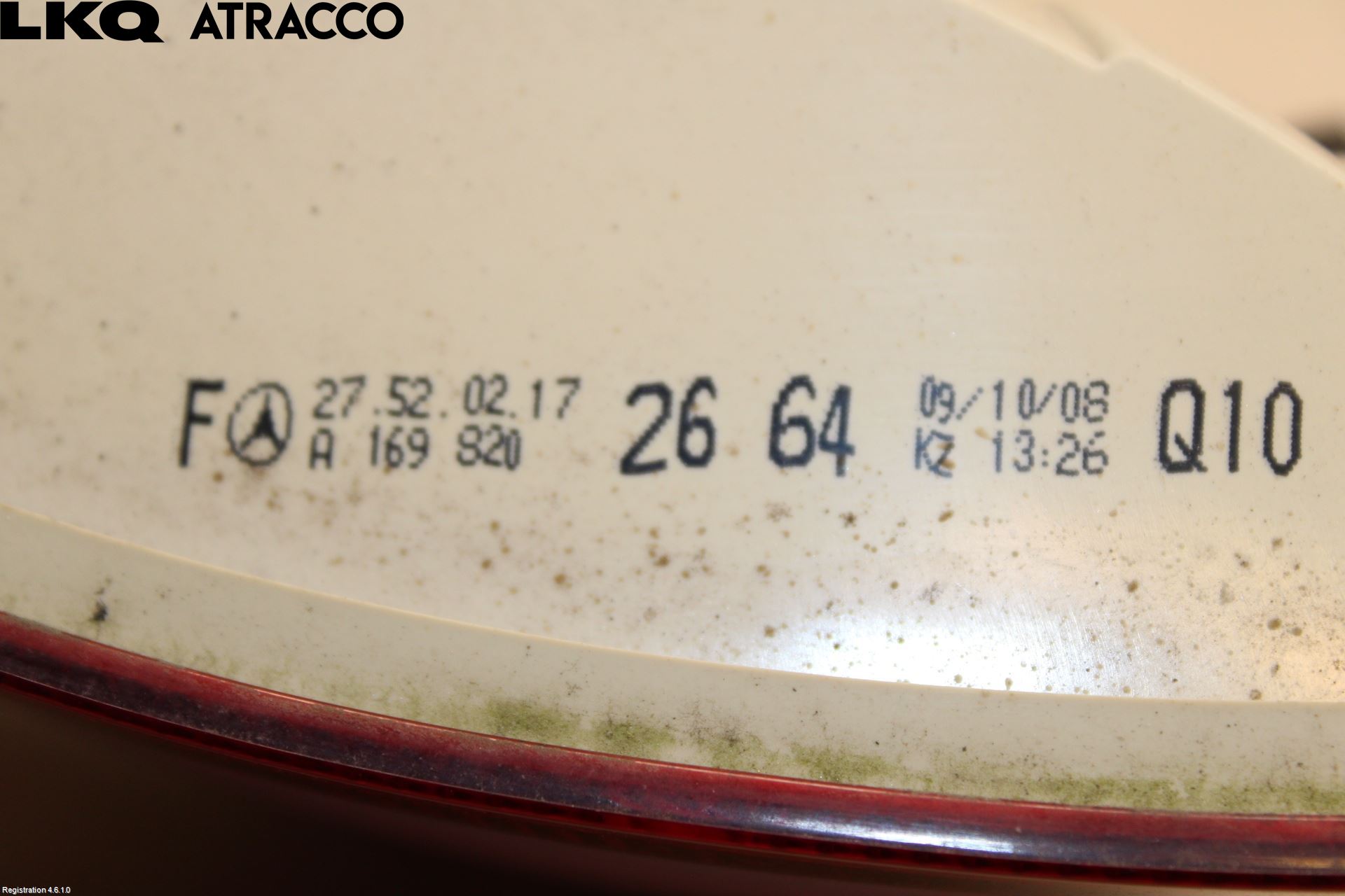 Mercedes-Benz MB B-KLASS (W245) 05-12 Baklykt Høyre