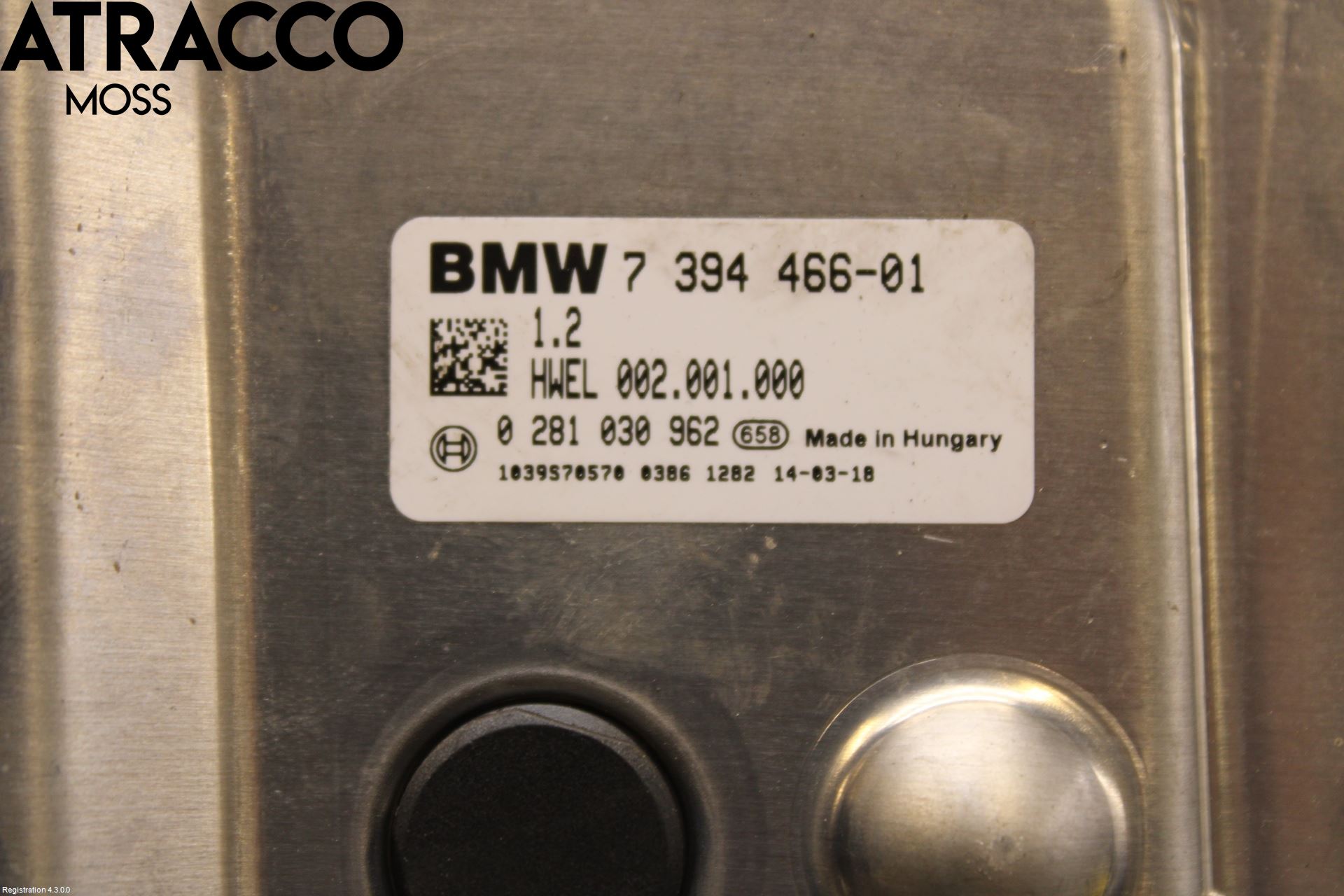 BMW 5 F10/F11/F18 09-17 Styreenhet Eksosrensing