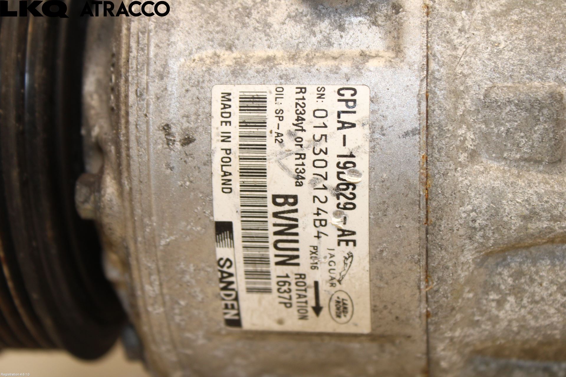 Landrover RANGE ROVER SPORT (L320) 10-13 Varme Ac Kompressor