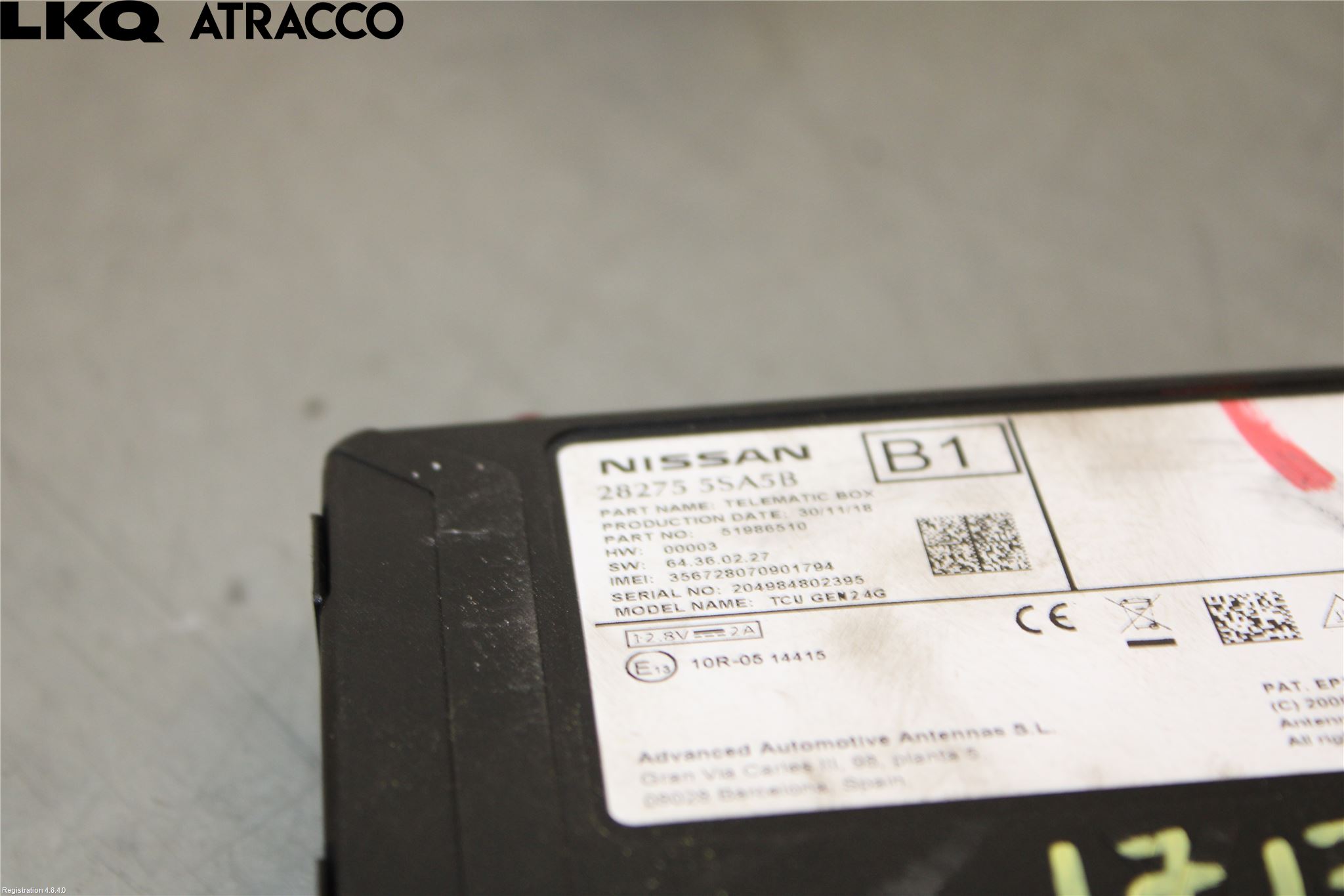 Nissan LEAF 18- Styreenhet Øvrig