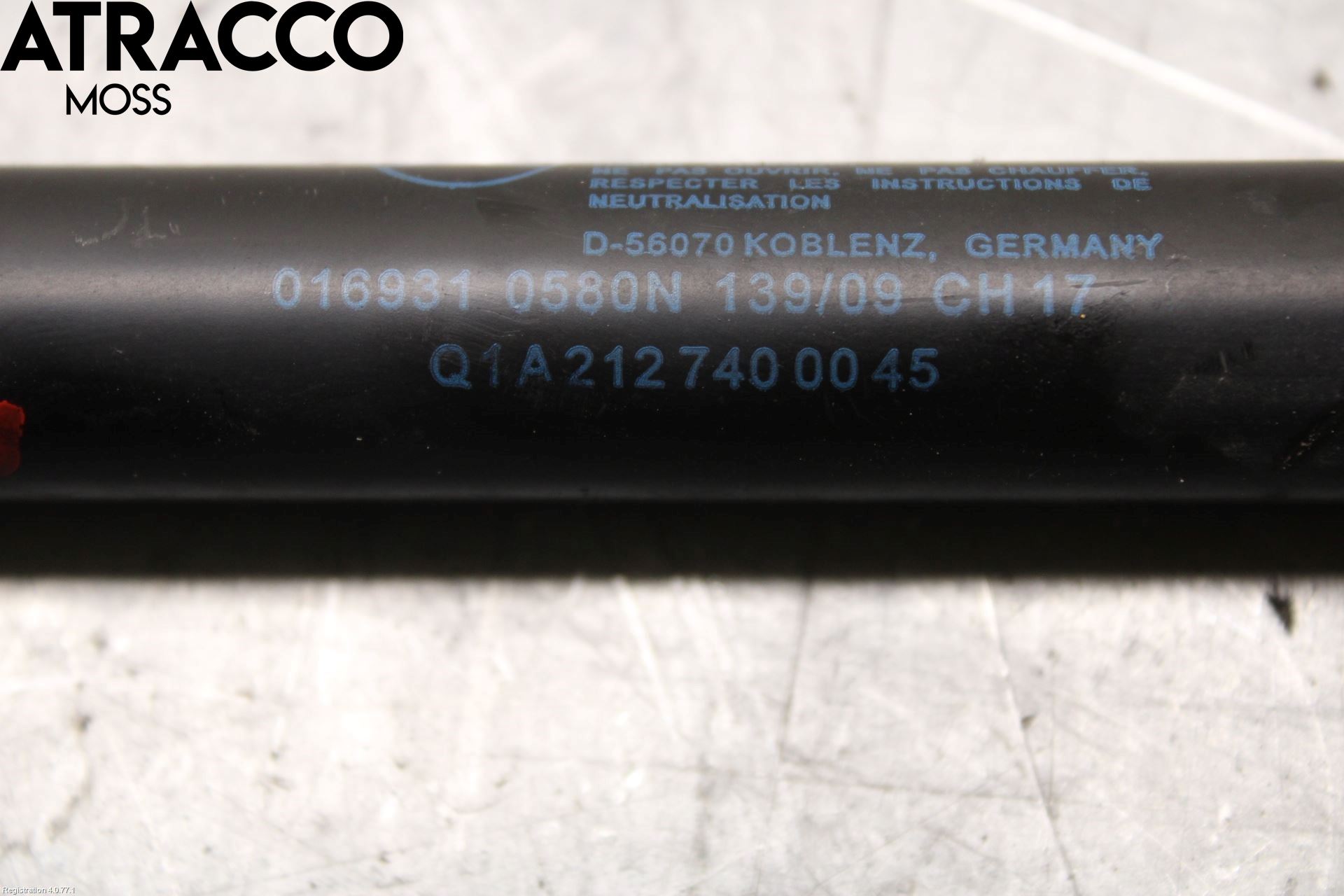 Mercedes-Benz MB E-KLASS (W212) 09-16 Bakluke Demper-Gassfjær