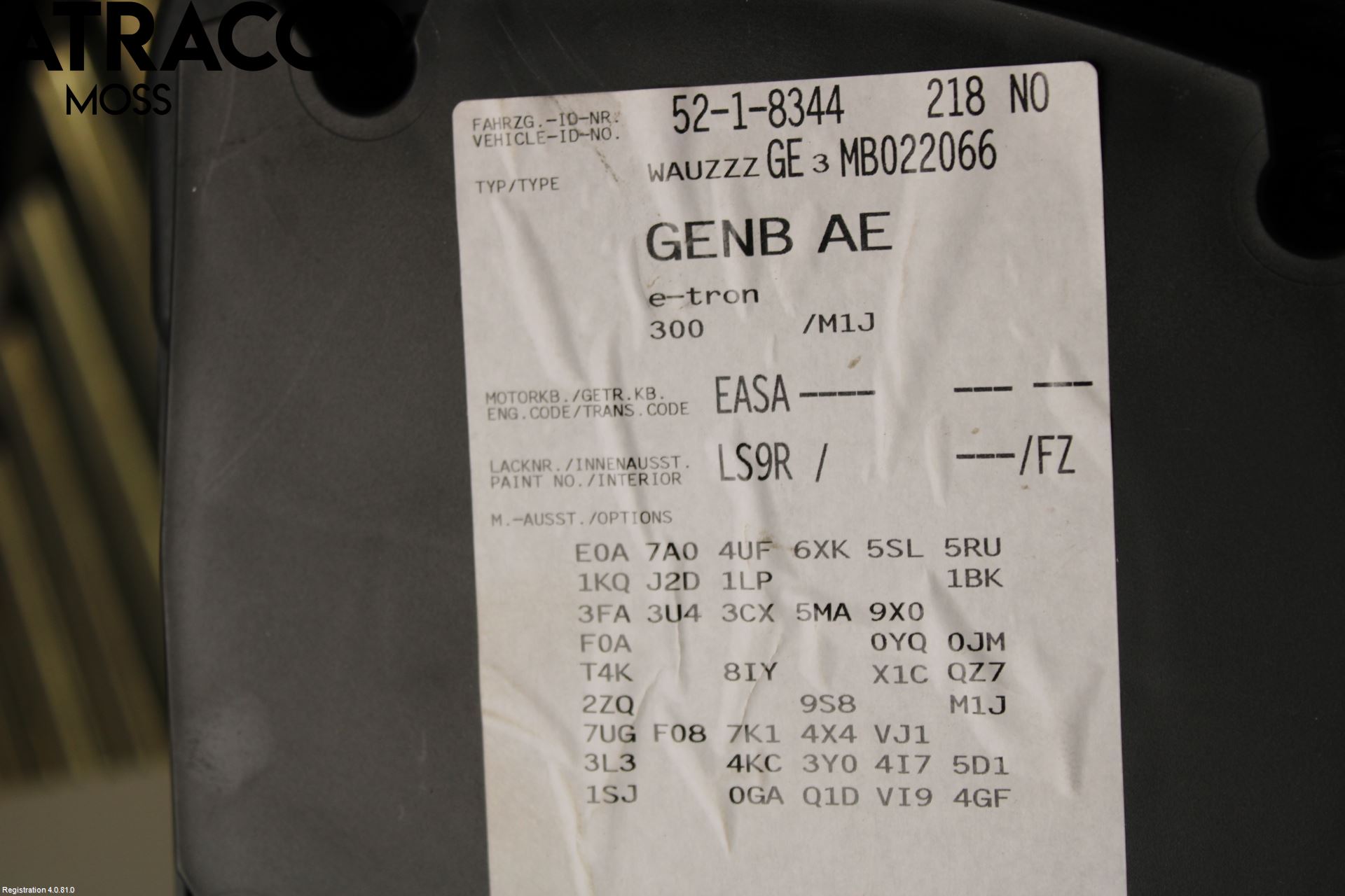 Audi E-TRON, S GE 19- Stereo Radio Øvrig