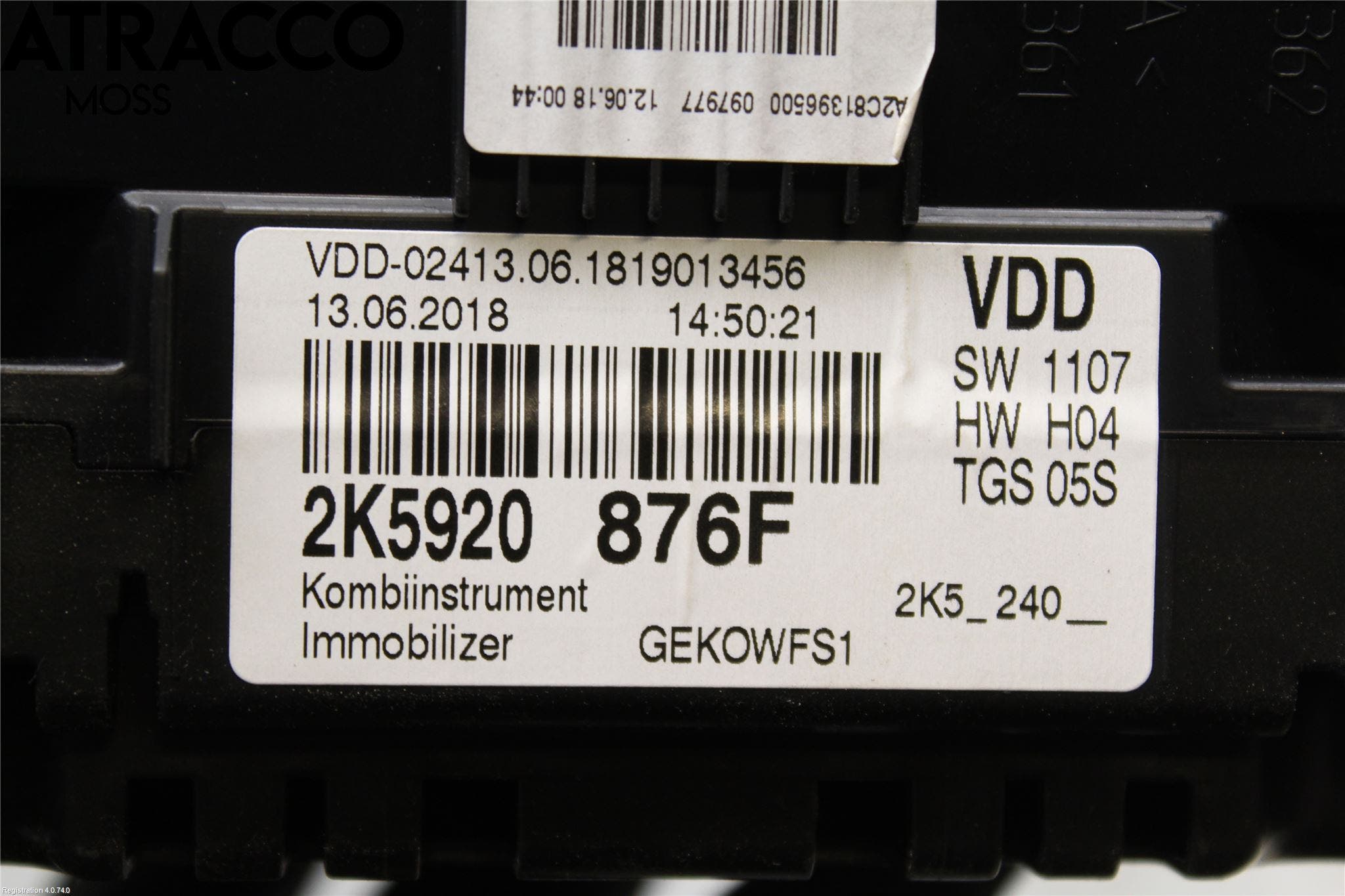 Volkswagen VW CADDY 16-20 Instr Kombinert