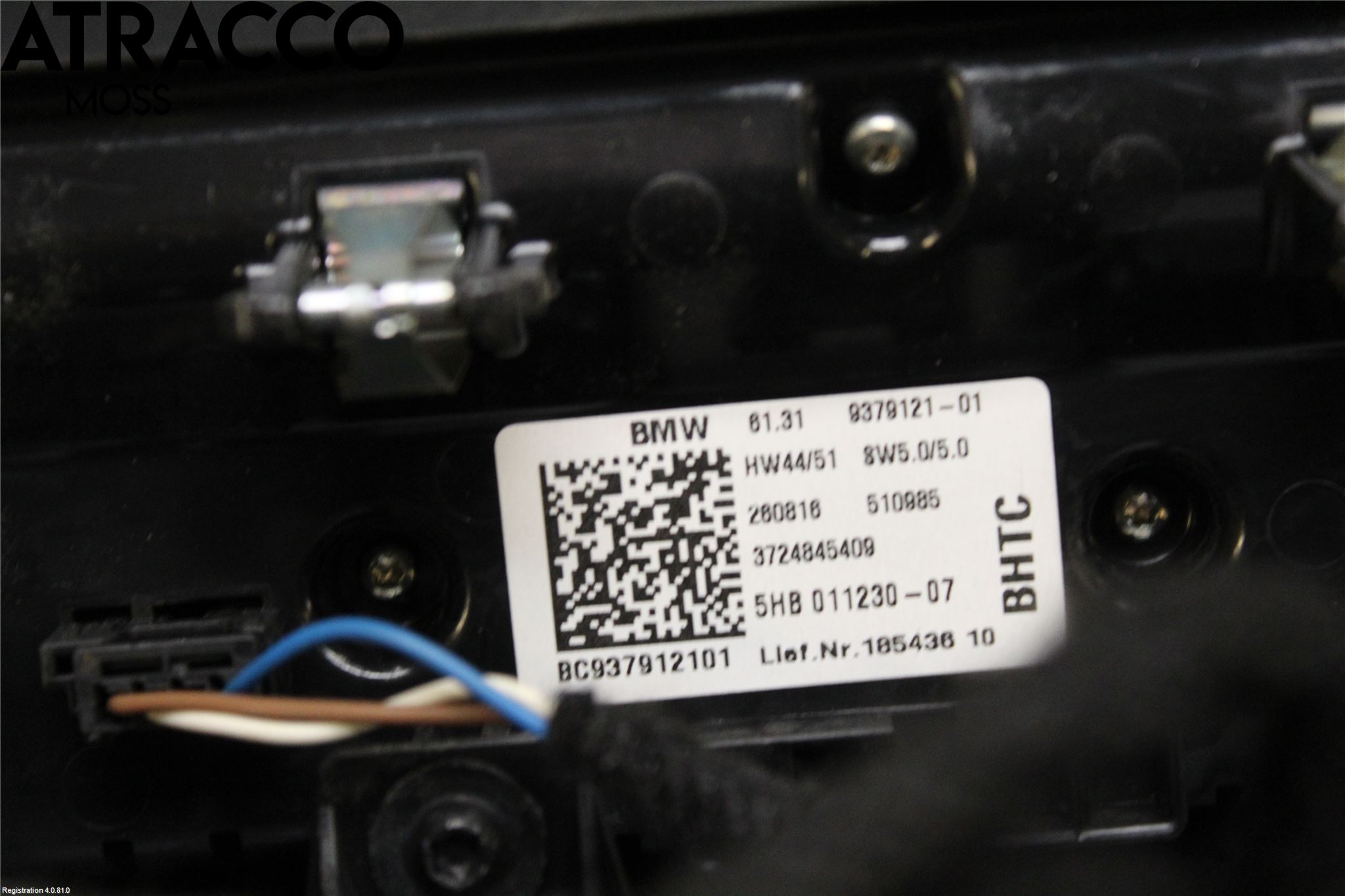 BMW i3 I01 13-22 Varme Ac Betjening-Display