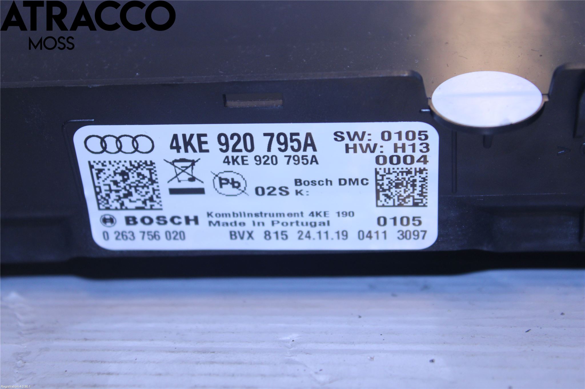 Audi E-TRON, S GE 19- Instr Kombinert