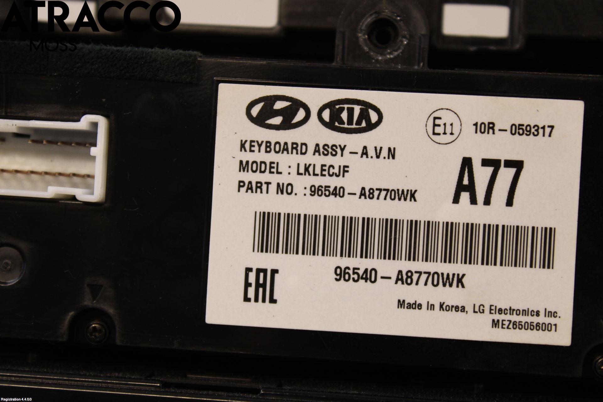 Kia OPTIMA 16-20 Varme Ac Betjening-Display