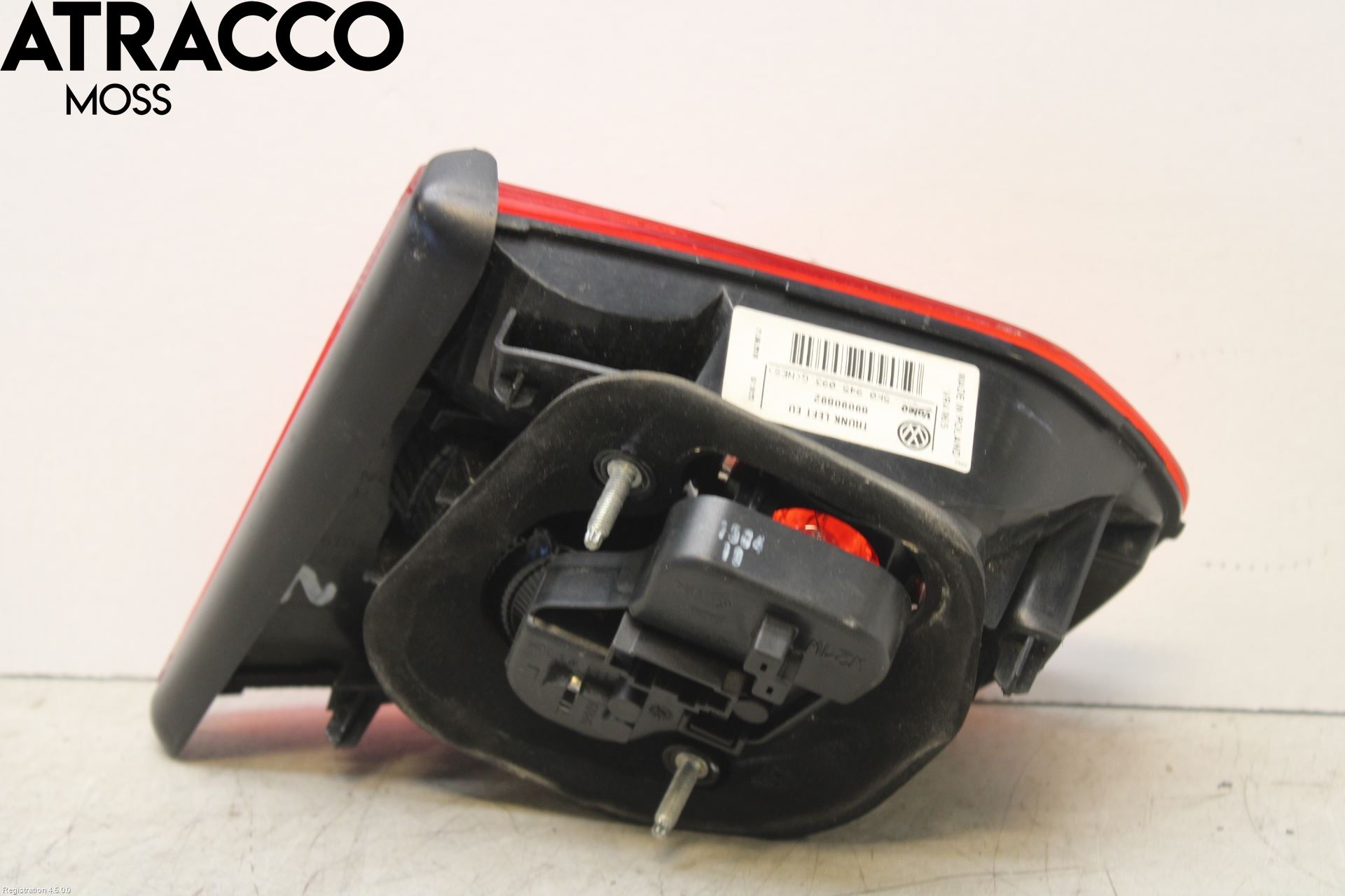 Volkswagen VW GOLF VI 09-13 Baklykt Venstre  På Luke(Indre