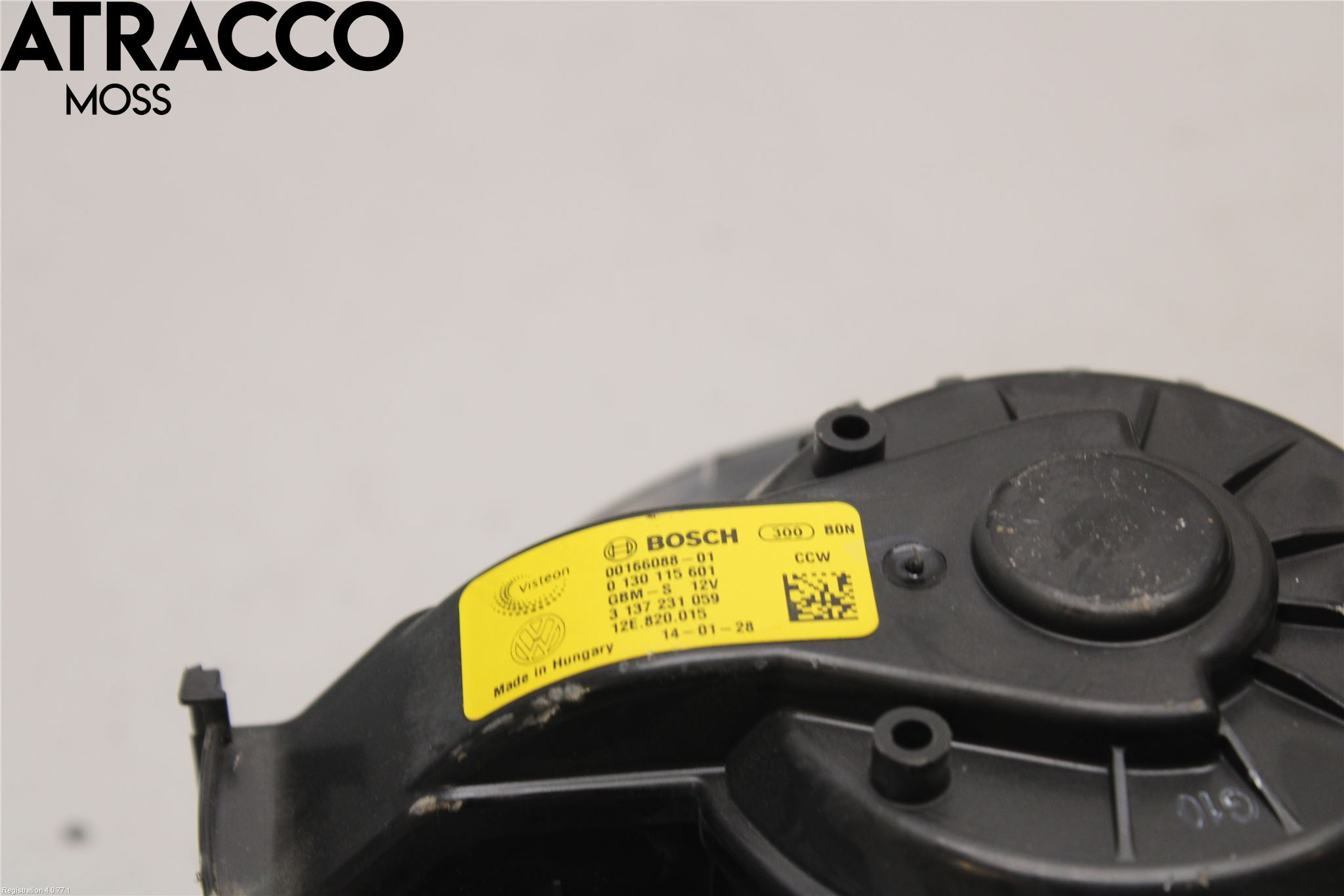 Volkswagen VW UP! / E-UP! Varme Ac Varmeapparatvifte