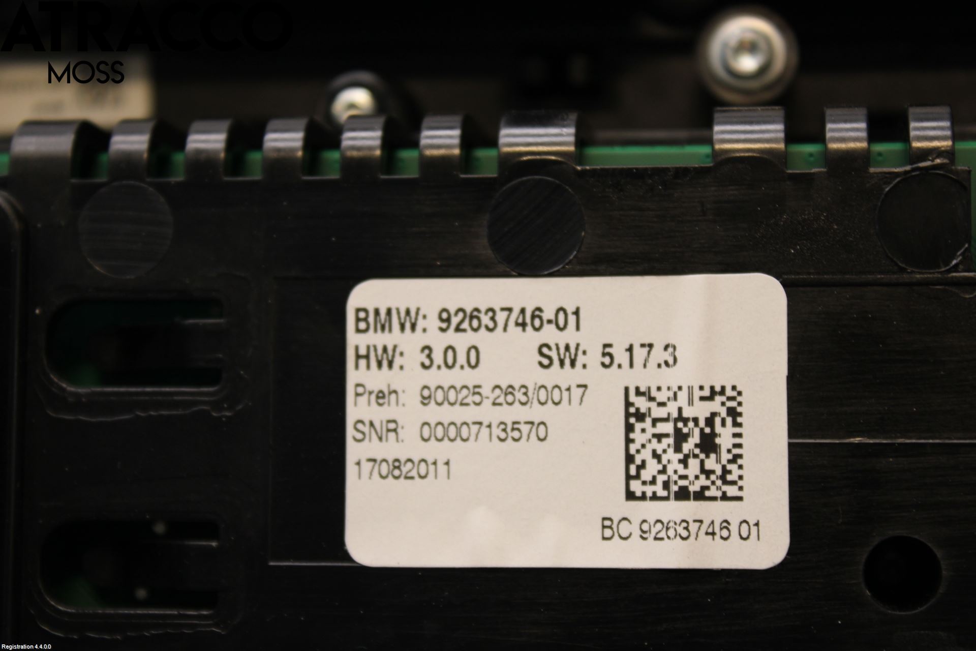 BMW 5 F10/F11/F18 09-17 Varme Ac Betjening-Display