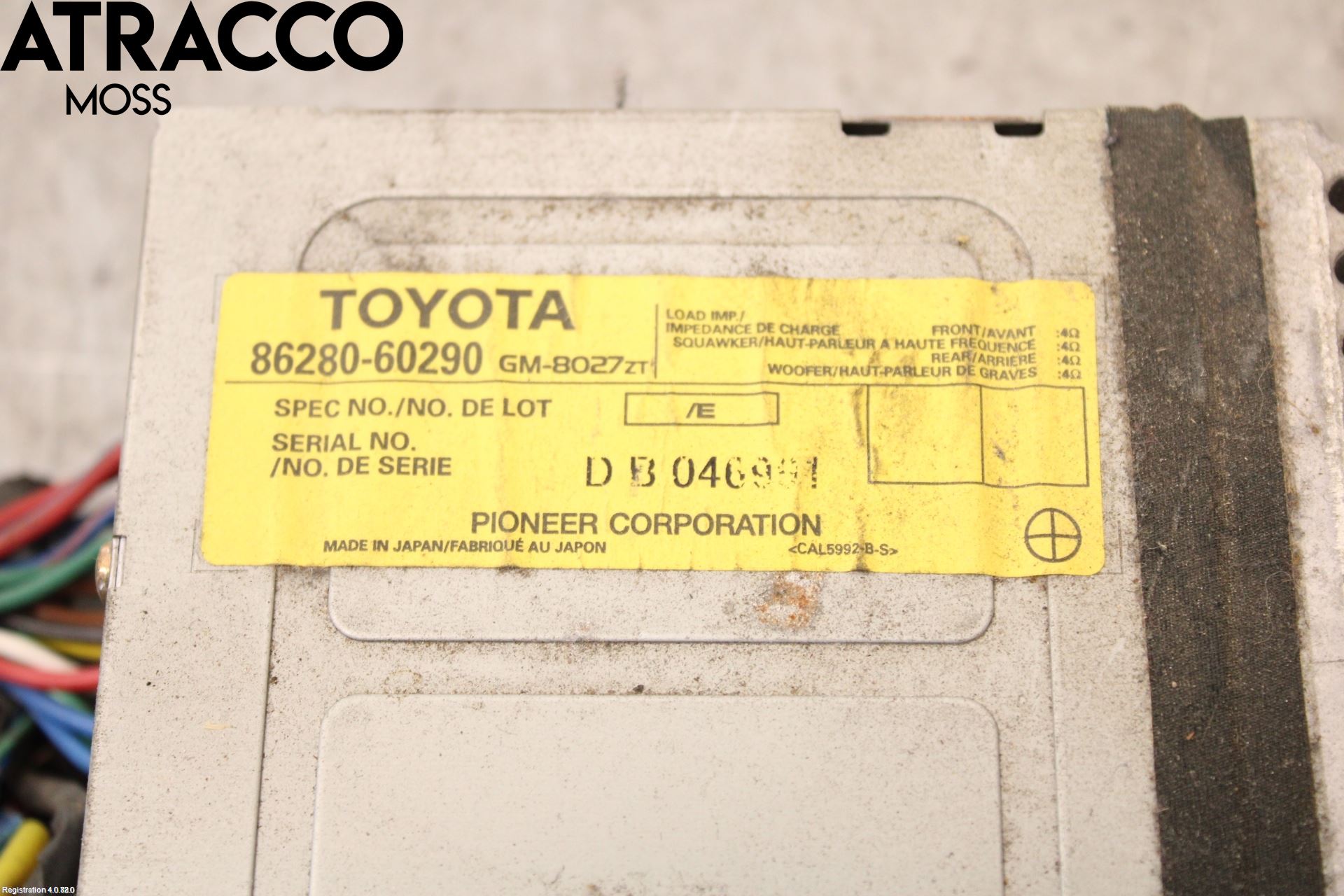 Toyota LANDCRUISER J120 02-09 Stereo Forsterker