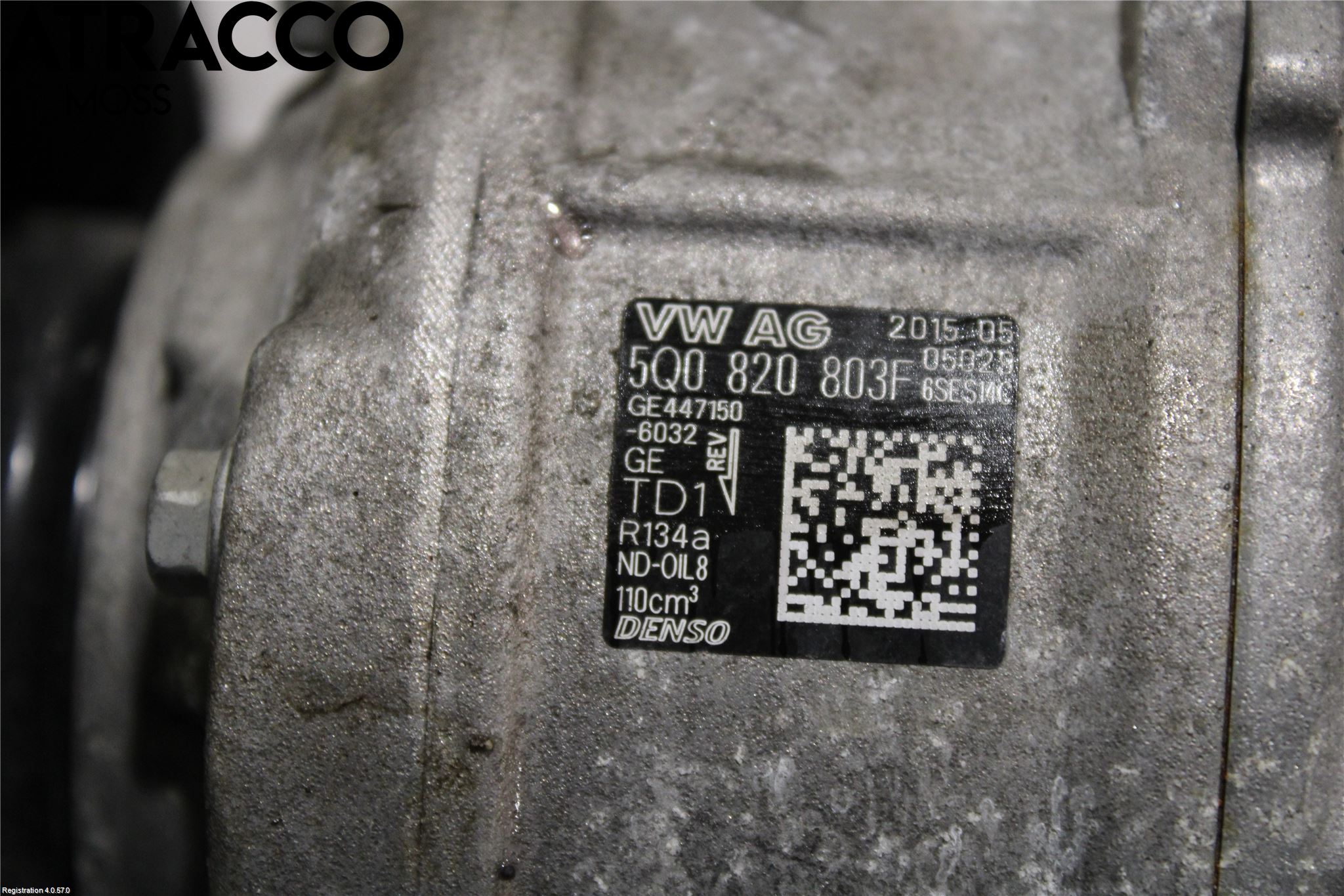 Volkswagen VW GOLF / E-GOLF VII 13-20 Varme Ac Kompressor