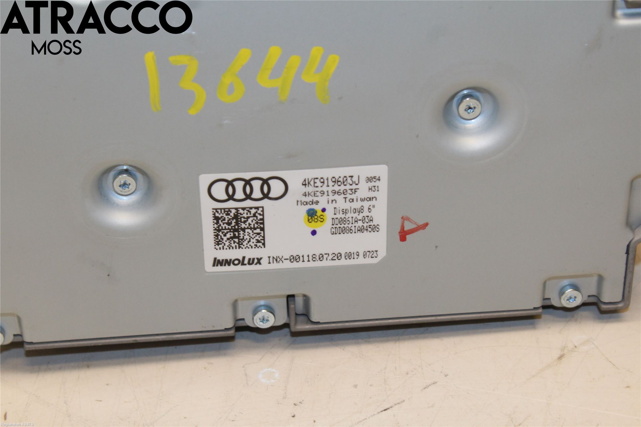 Audi E-TRON, S GE 19- Multifunktionsdisplay