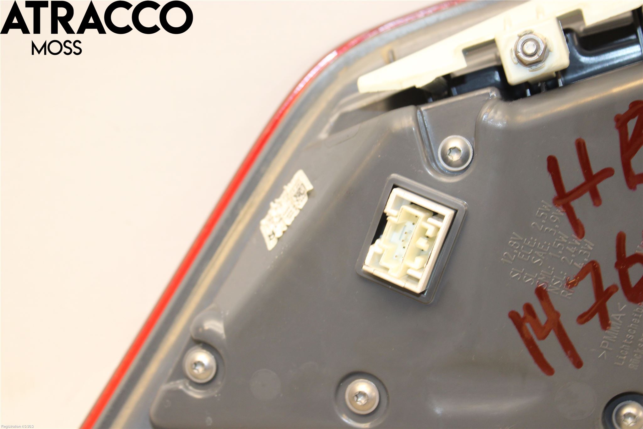 Mercedes-Benz MB B-KLASS (W246/W242) 12-19 Baklykt Høyre  På Luke(Indre)