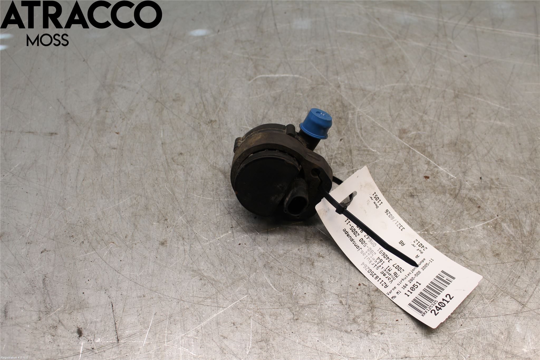 Mercedes-Benz MB ML (W164) 05-11 Varme Sirkulasjonspumpe