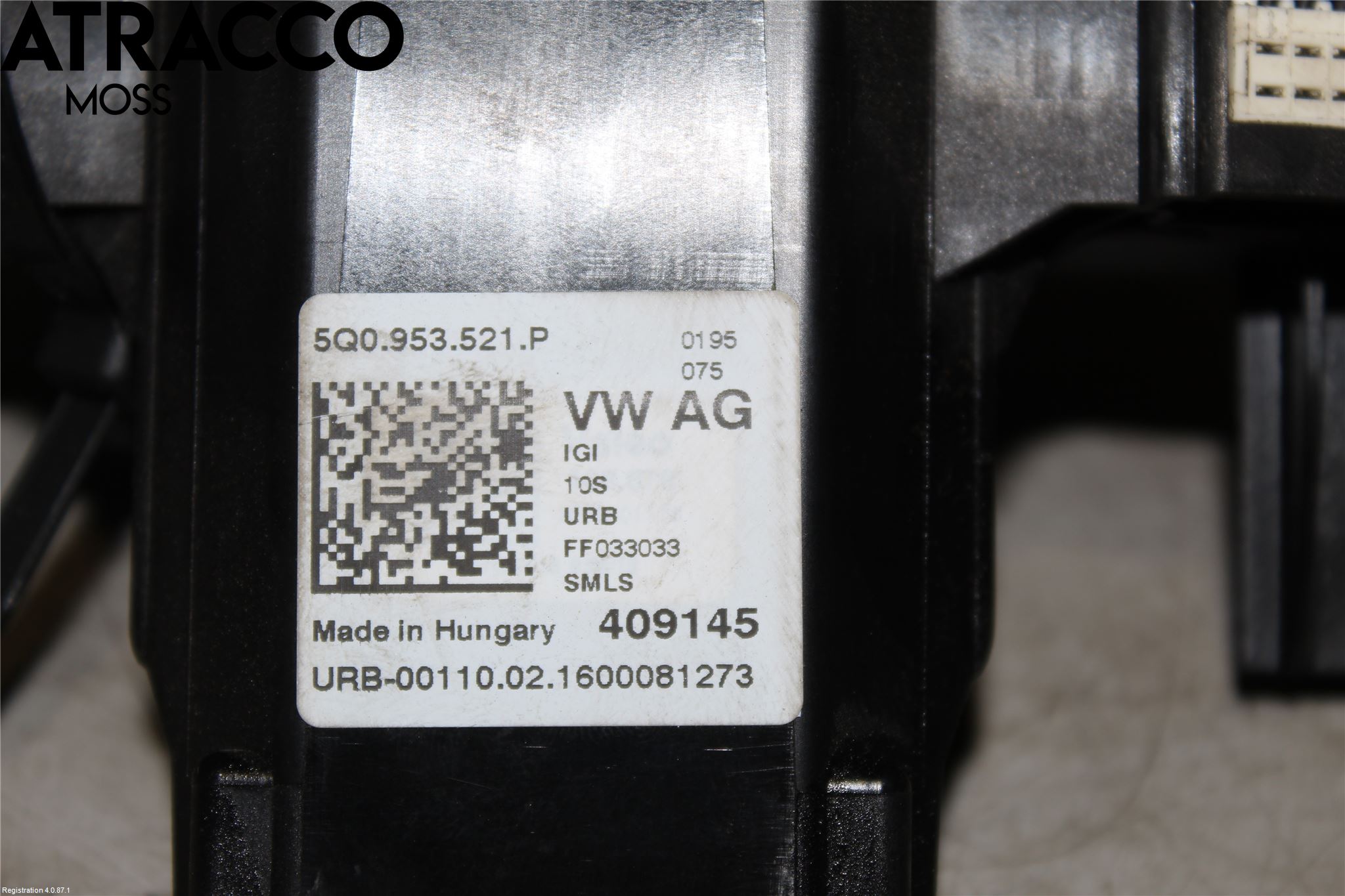 Volkswagen VW GOLF / E-GOLF VII 13-20 Bryter Ratt Kombi H Og V