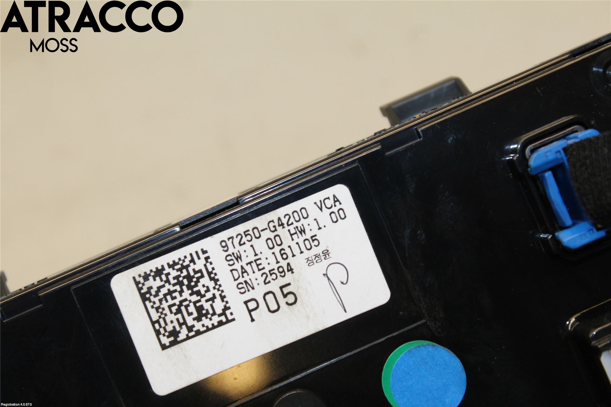 Hyundai i30 PD 17- Varme Ac Betjening-Display