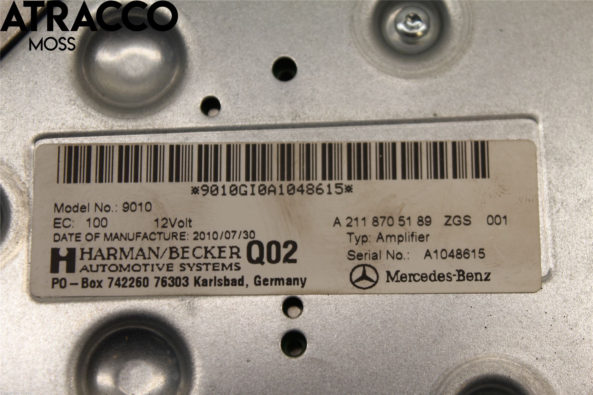 Mercedes-Benz MB E-KLASS (W212) 09-16 Stereo Forsterker