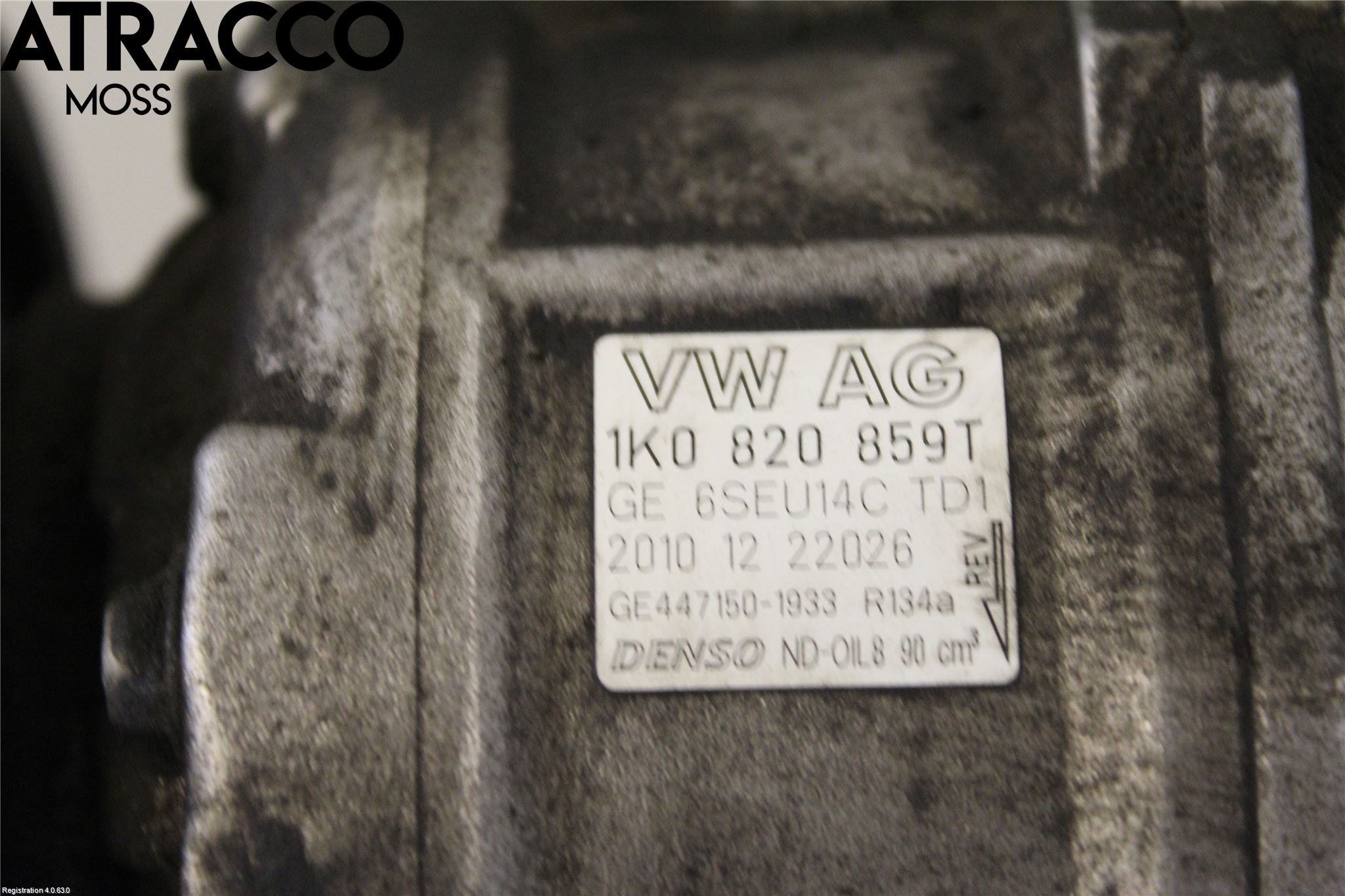 Volkswagen VW GOLF VI 09-13 Varme Ac Kompressor