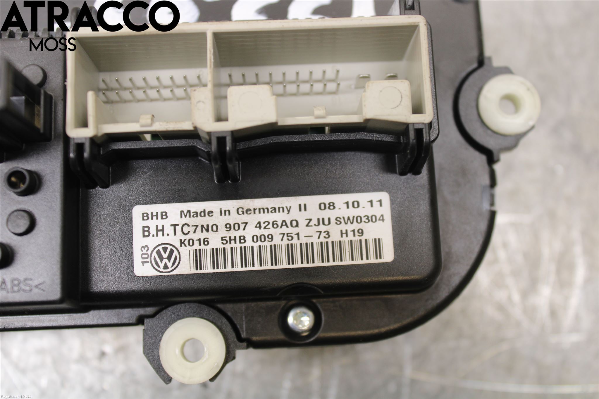 Volkswagen VW CADDY 11-15 Varme Ac Betjening-Display