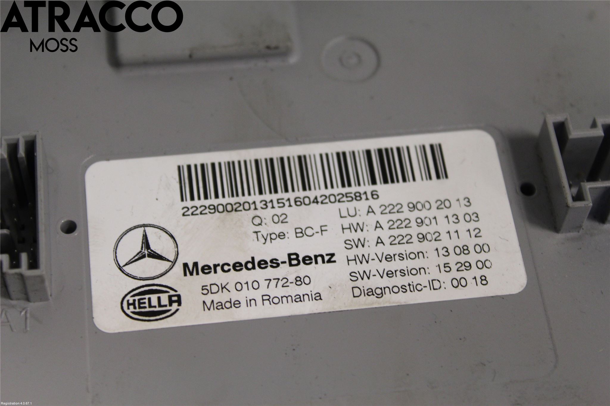 Mercedes-Benz MB S-KLASS (W222) 13-20 Styreenhet Øvrig