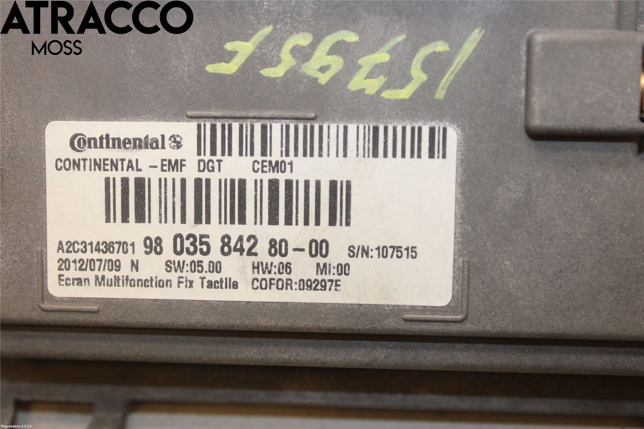 Peugeot 208 12-15 Multifunktionsdisplay