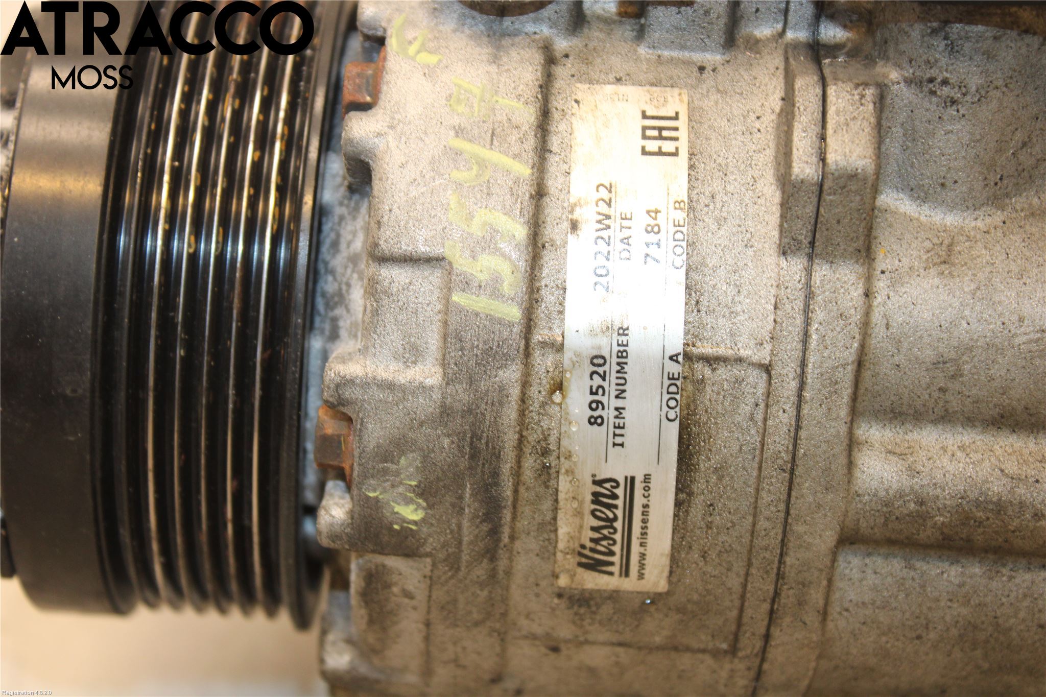 Mercedes-Benz MB C-KLASS (W204) 07-15 Varme Ac Kompressor