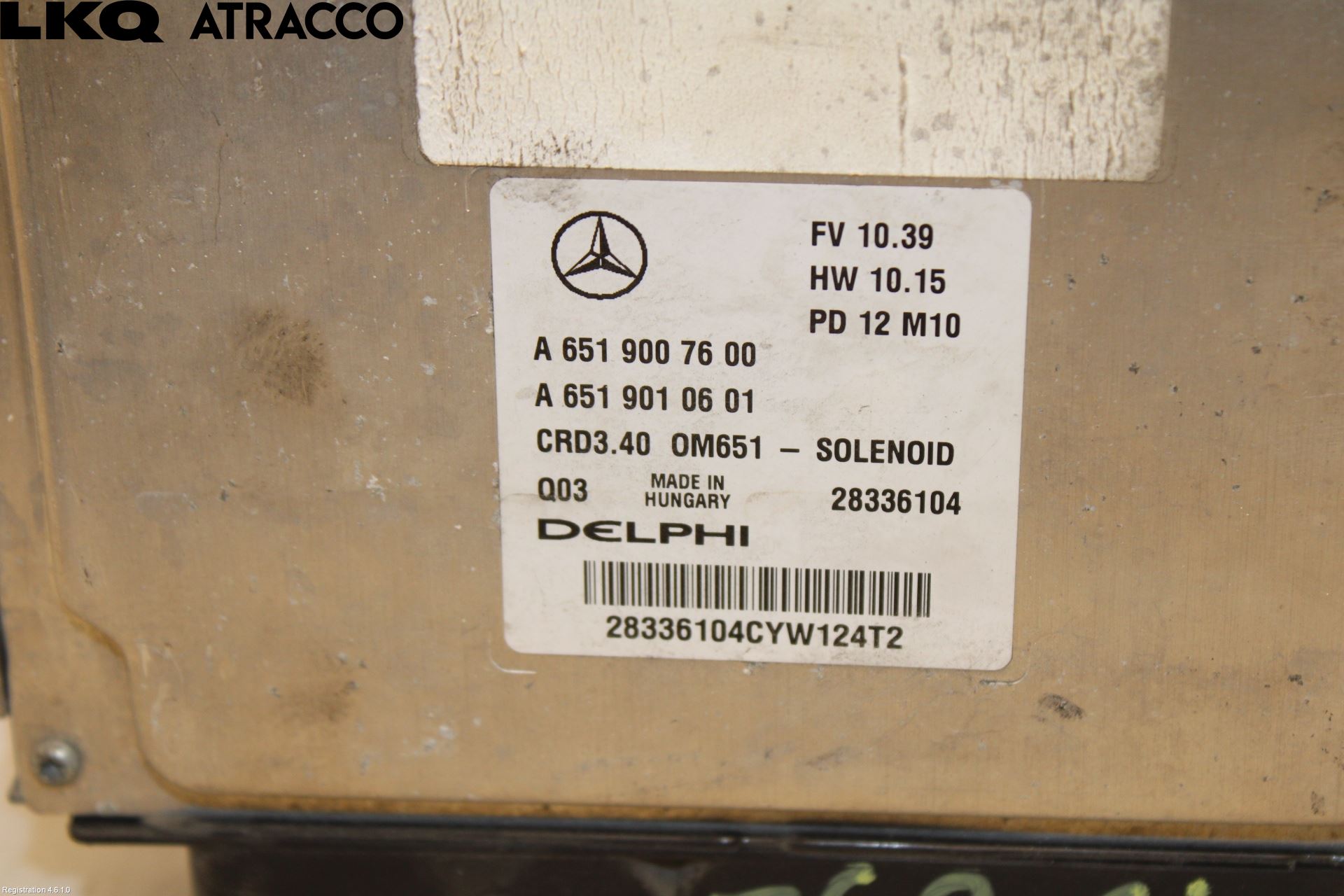 Mercedes-Benz MB B-KLASS (W246/W242) 12-19 Styreenhet Innsprøytning