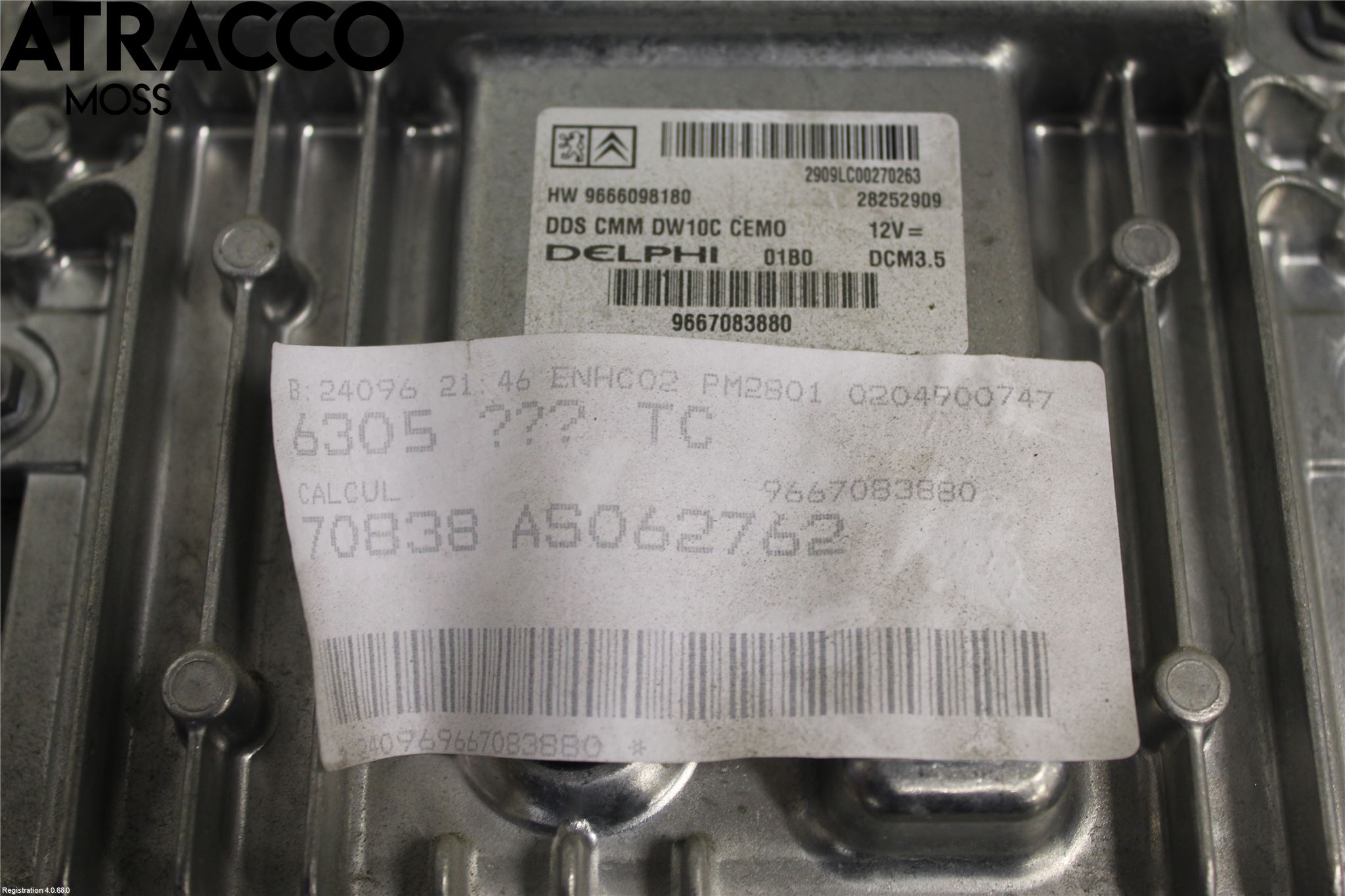 Peugeot 5008 10-16 Styreenhet Innsprøytning