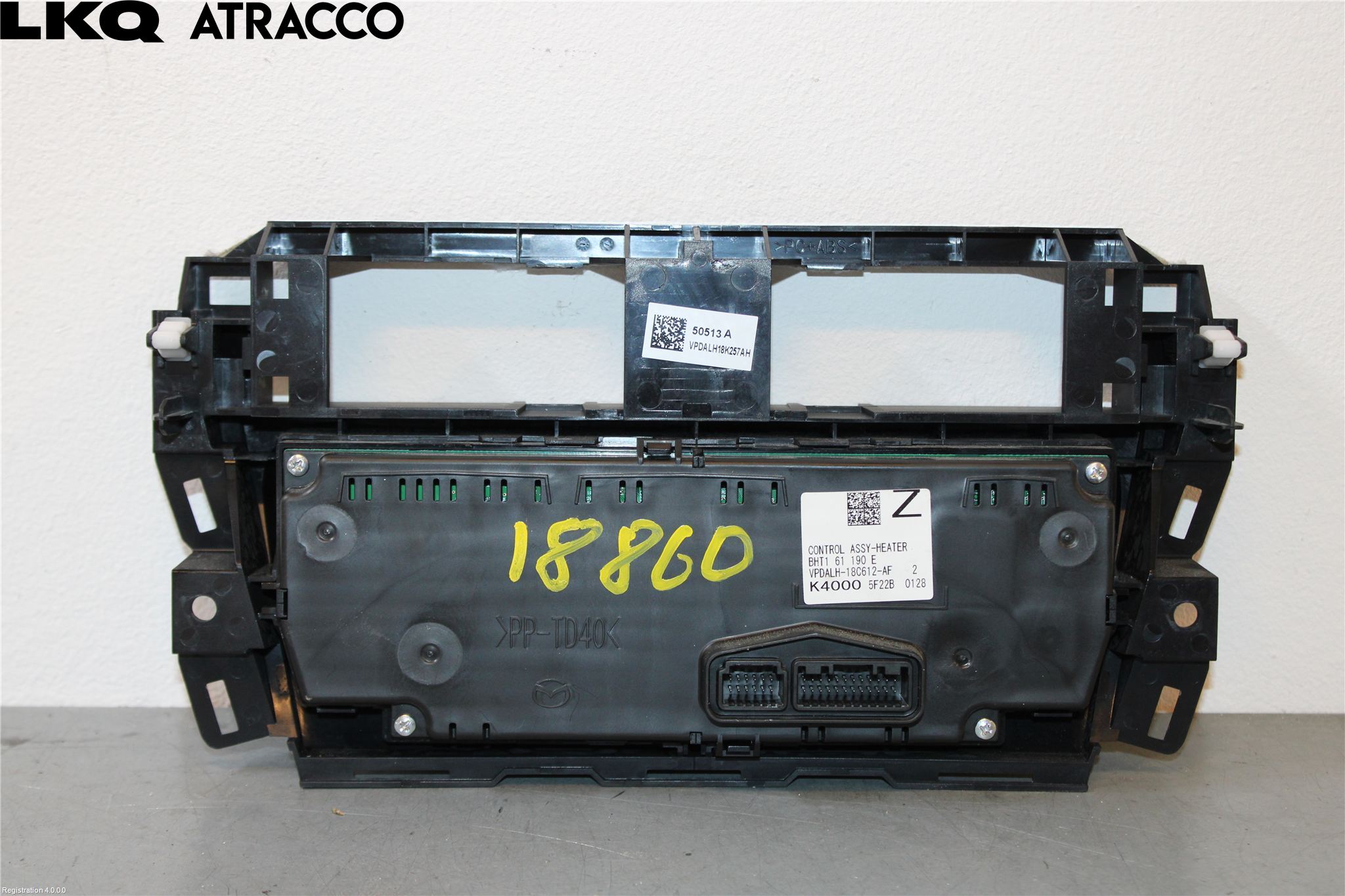 Mazda 3 III 14-19 Varme Ac Betjening-Display