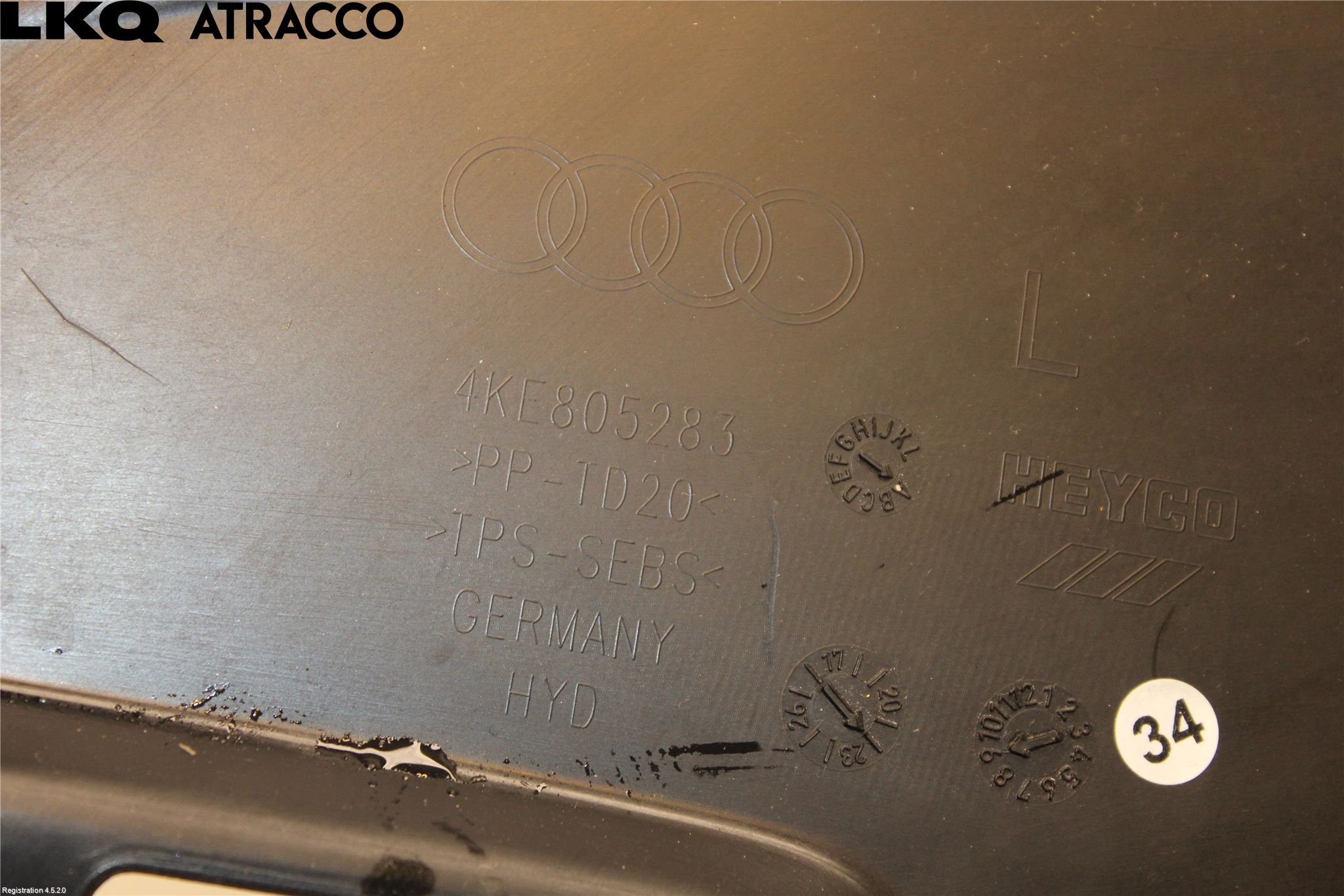 Audi E-TRON, S GE 19- Visker Deksel-Grill-Under Frr