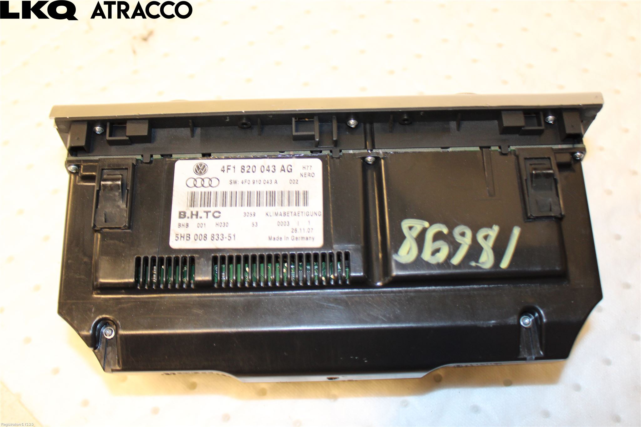 Audi A6/S6     05-11 Varme Ac Betjening-Display