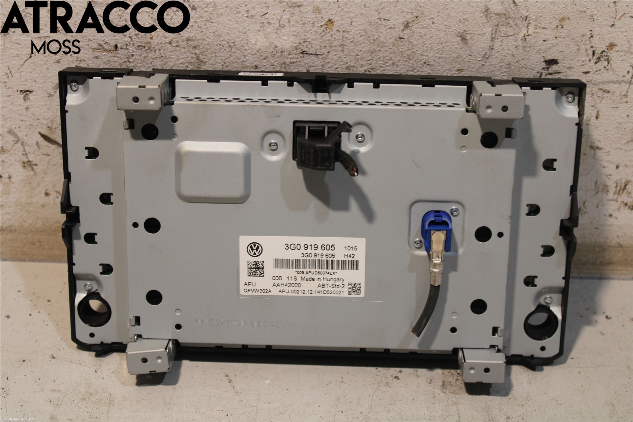 Volkswagen VW PASSAT 15-19 Multifunktionsdisplay