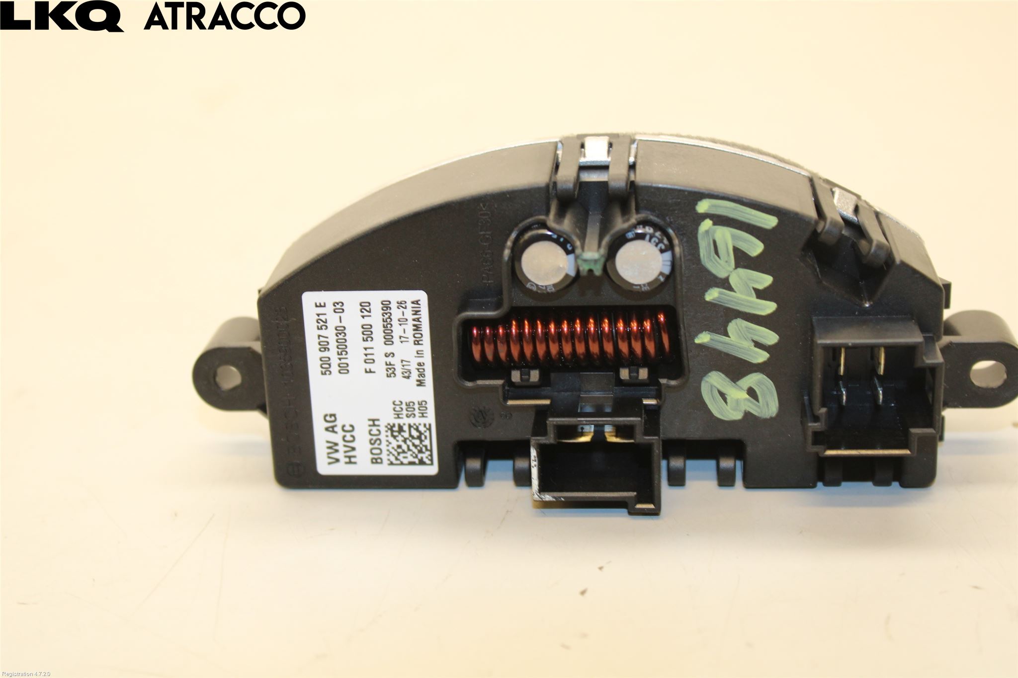 Volkswagen VW UP! / E-UP! Varmeapparat Viftemotstand