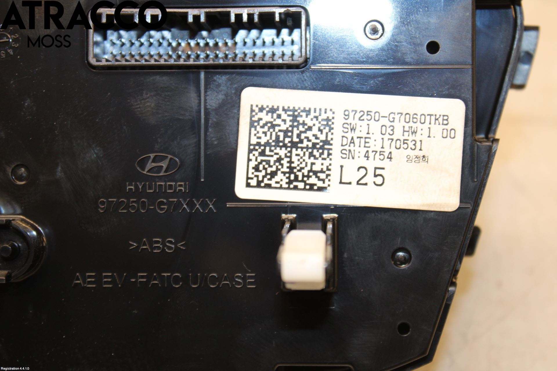 Hyundai IONIQ AE 17-22 Varme Ac Betjening-Display