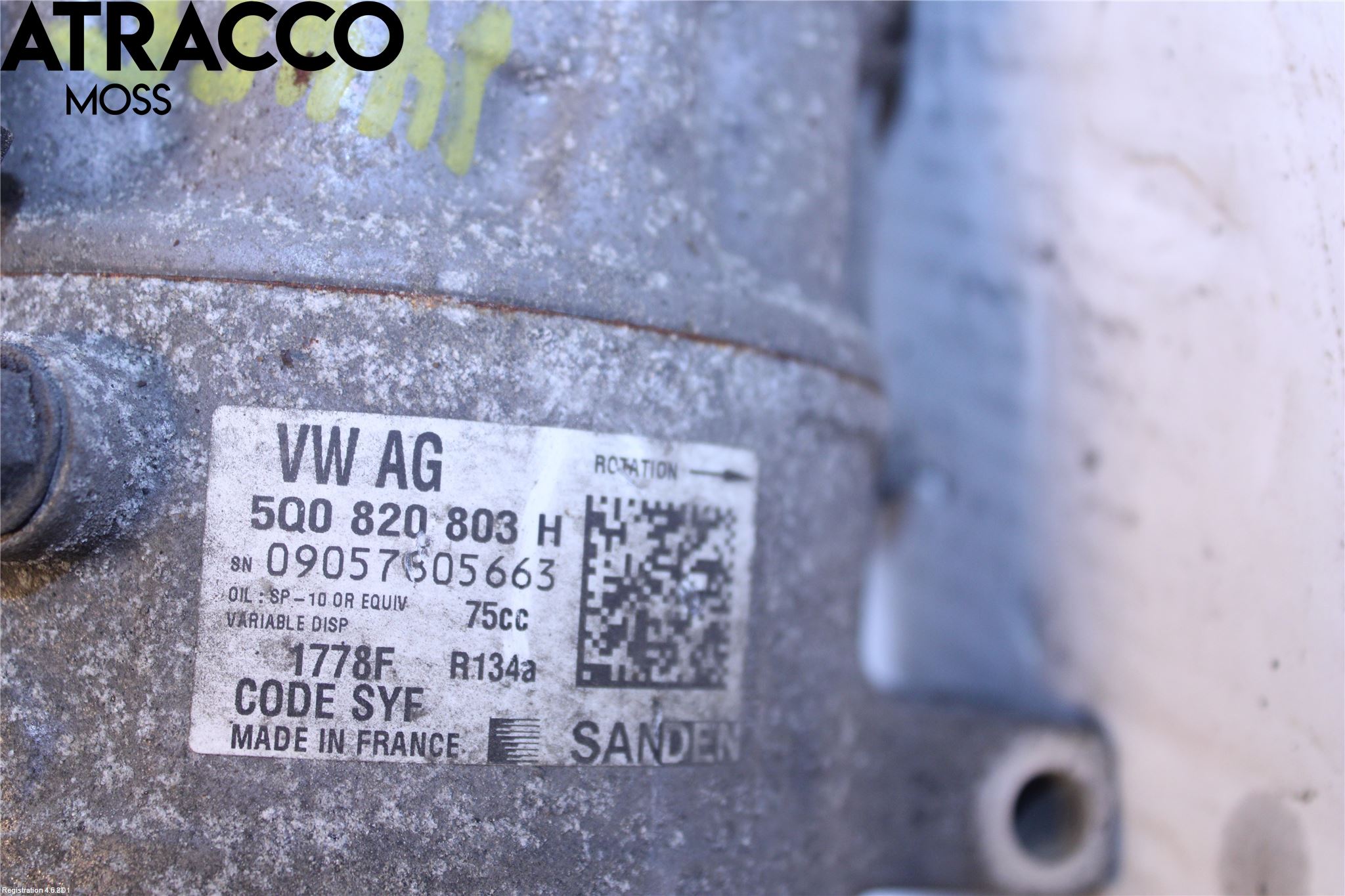 Volkswagen VW PASSAT 15-19 Varme Ac Kompressor