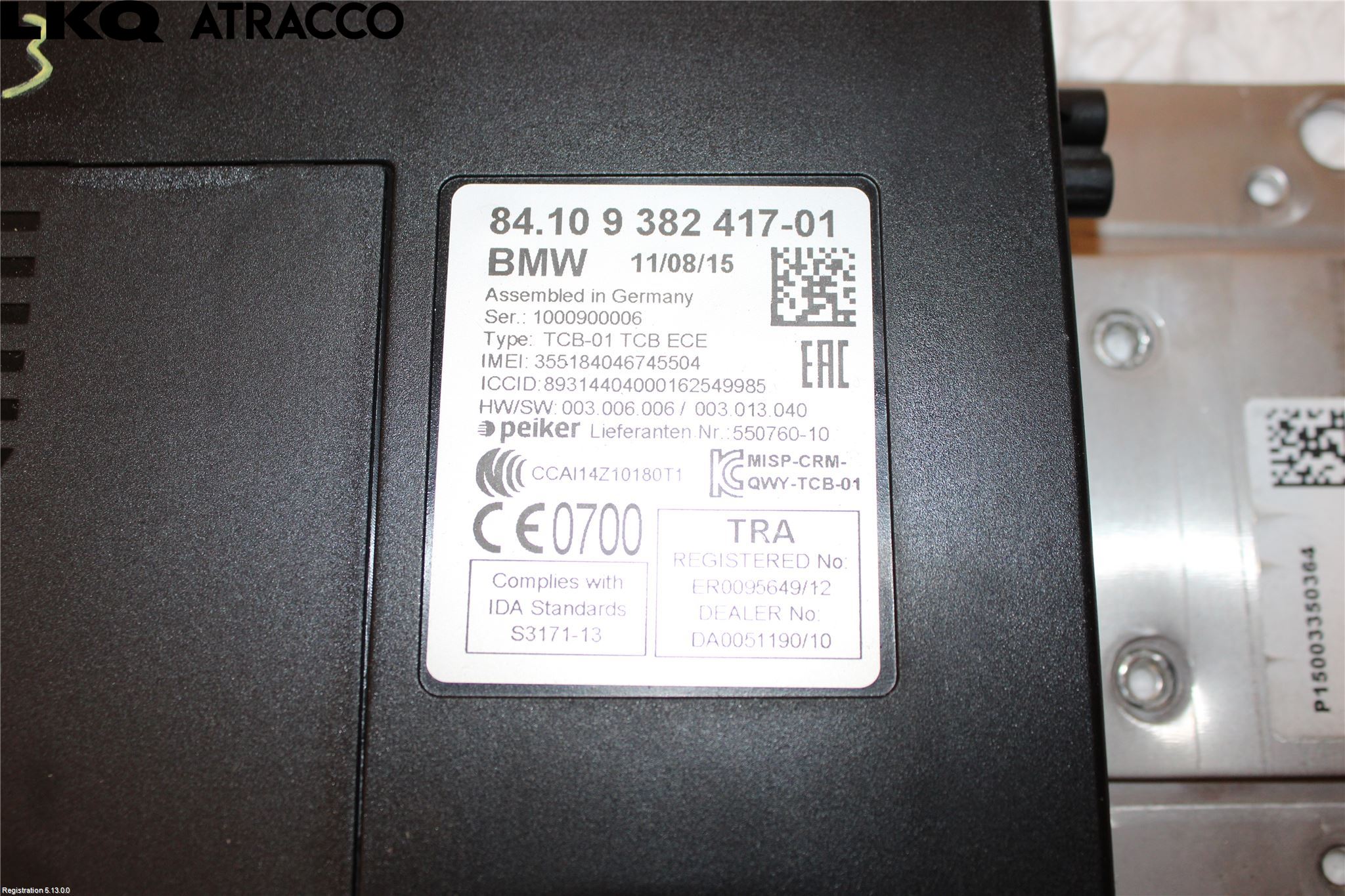 BMW i3 I01 13-22 Styreenhet Øvrig